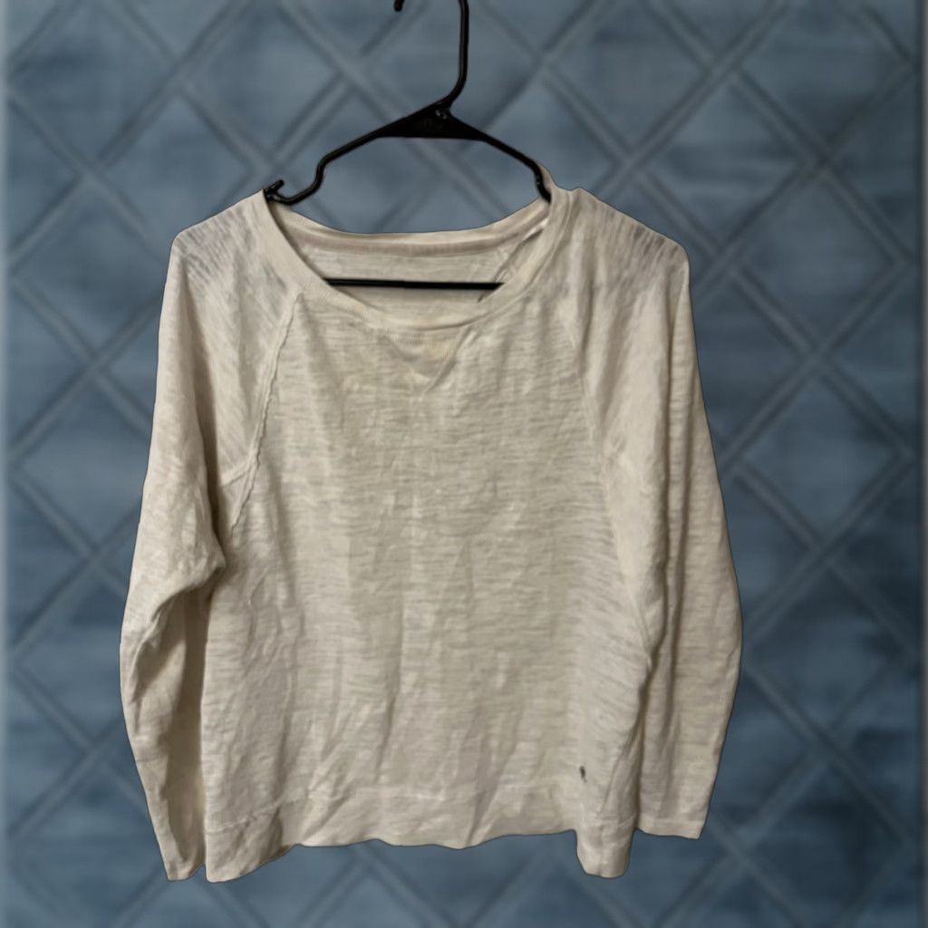 Calvin Klein Calvin Klein Womens Large Performance Pullover Crewneck Sweatshirt White Size L / US 10 / IT 46 - 1 Thumbnail