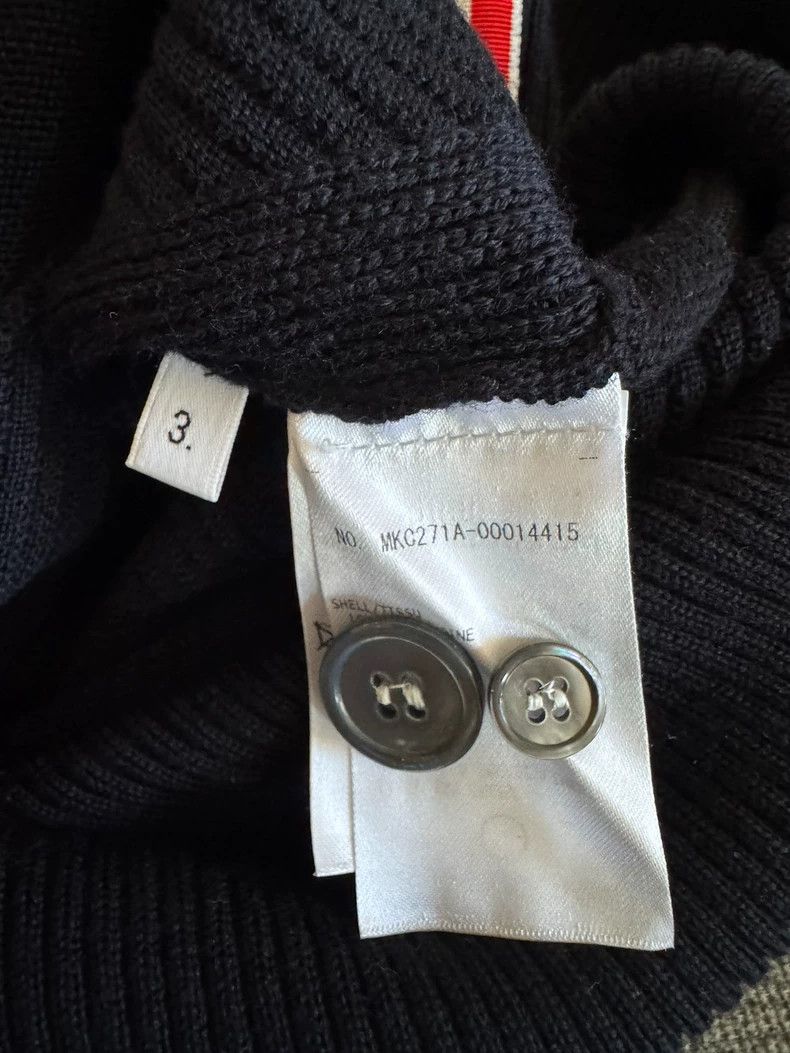 Thom Browne Thom browne Tibetan green four-striped wool knitted cardiga Size US L / EU 52-54 / 3 - 6 Thumbnail