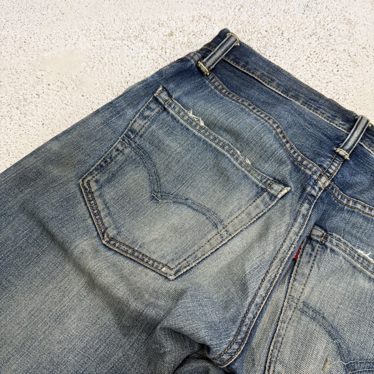 Levi's Y2K Levis 502 Muddy Distressed Denim Pants Size US 30 / EU 46 - 14 Thumbnail