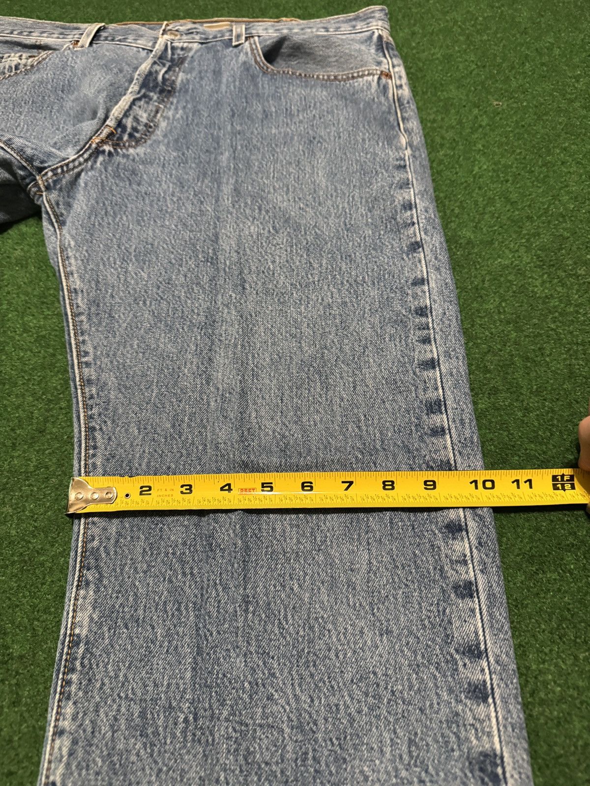 Levi's Vintage Clothing Levi’s 501 Straight 38x28 90s Y2K Denim Button Fly Jeans Size US 38 / EU 54 - 9 Thumbnail