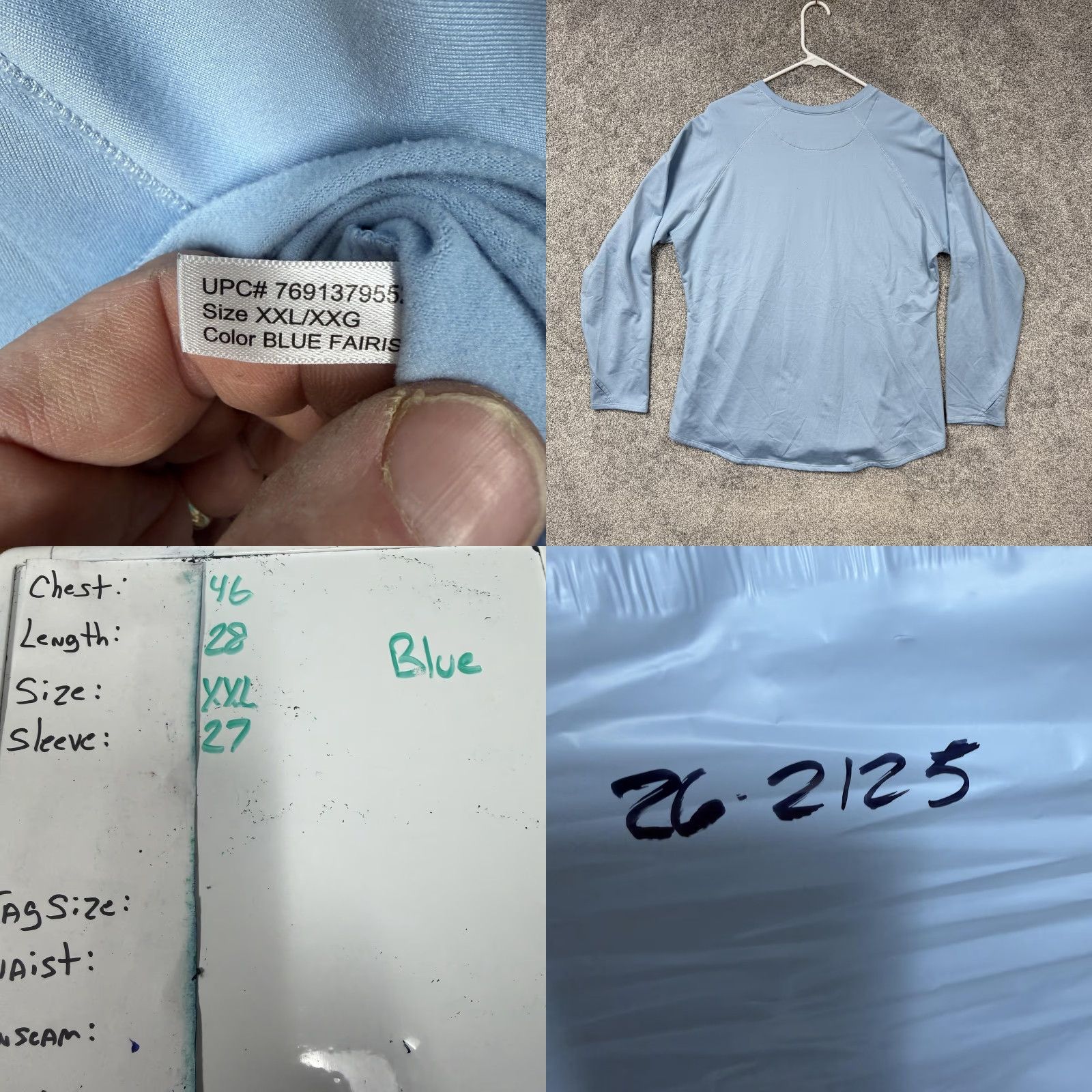 Vintage ClimateRight by Cuddl Duds Pajama Top Lot 2 Womens 2XL Blue Maroon Sleepwear Fleece Knit Crew Neck Raglan Long Sleeve Size XXL / US 16-18 / IT 52-54 - 10 Thumbnail