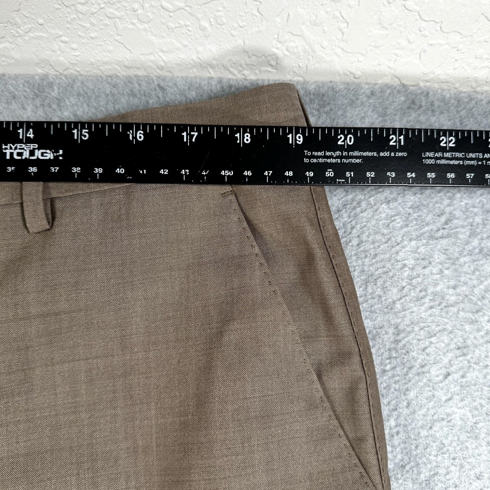 Paul Smith VINTAGE Paul Smith London Dress Pants Mens 30x30 Brown 100% Wool Flat Front Trousers Size US 33 - 4 Thumbnail