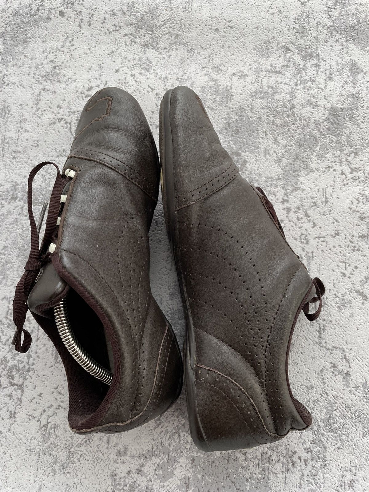 Puma Vintage Puma Racing Brown Leather Japanese Shoes Size US 6.5 / IT 36.5 - 6 Thumbnail