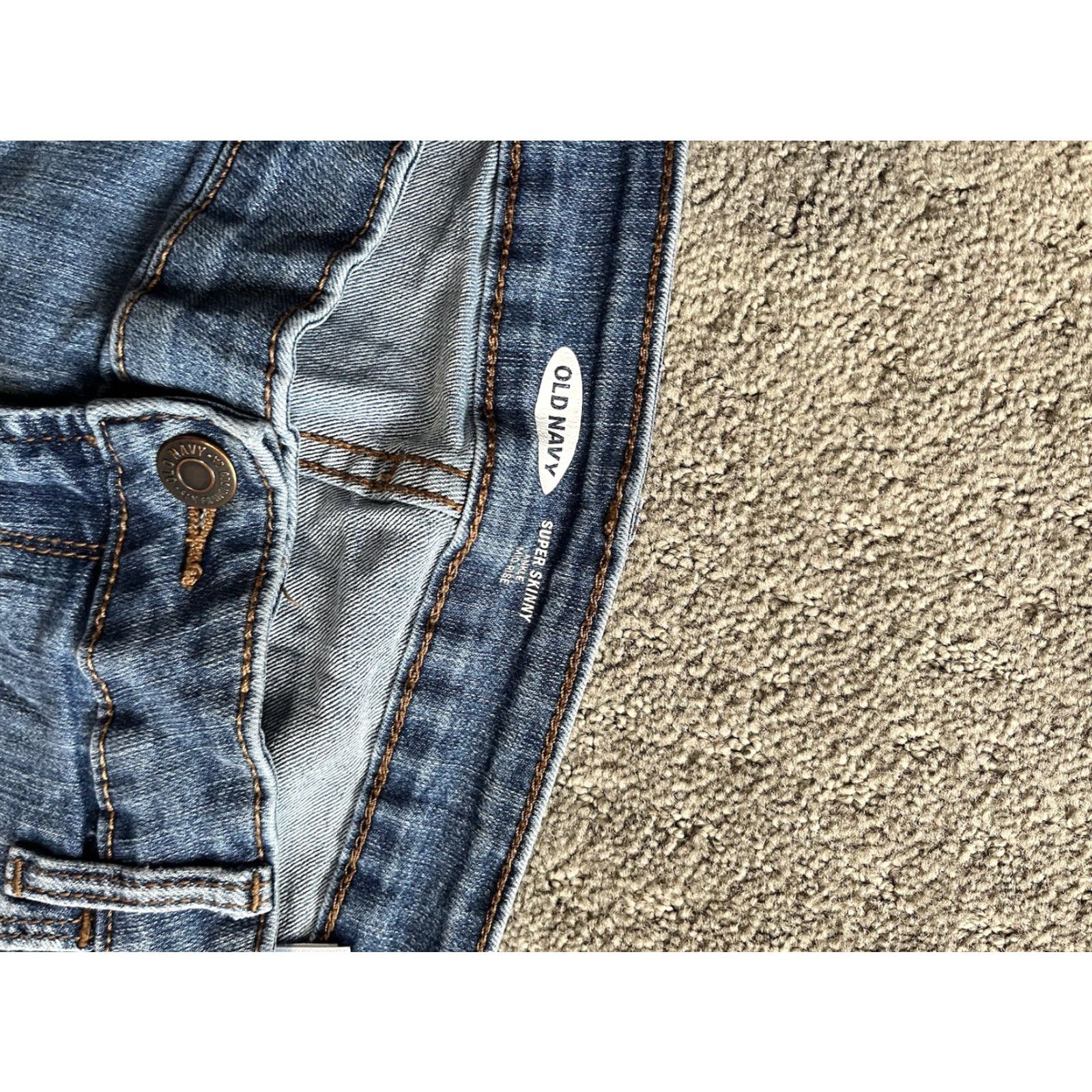 Old Navy Old Navy Womens Super Skinny Jeans Womens Size 14 Medium Wash Mid Rise Ankle Size 24" / US 00 / IT 34 - 5 Thumbnail