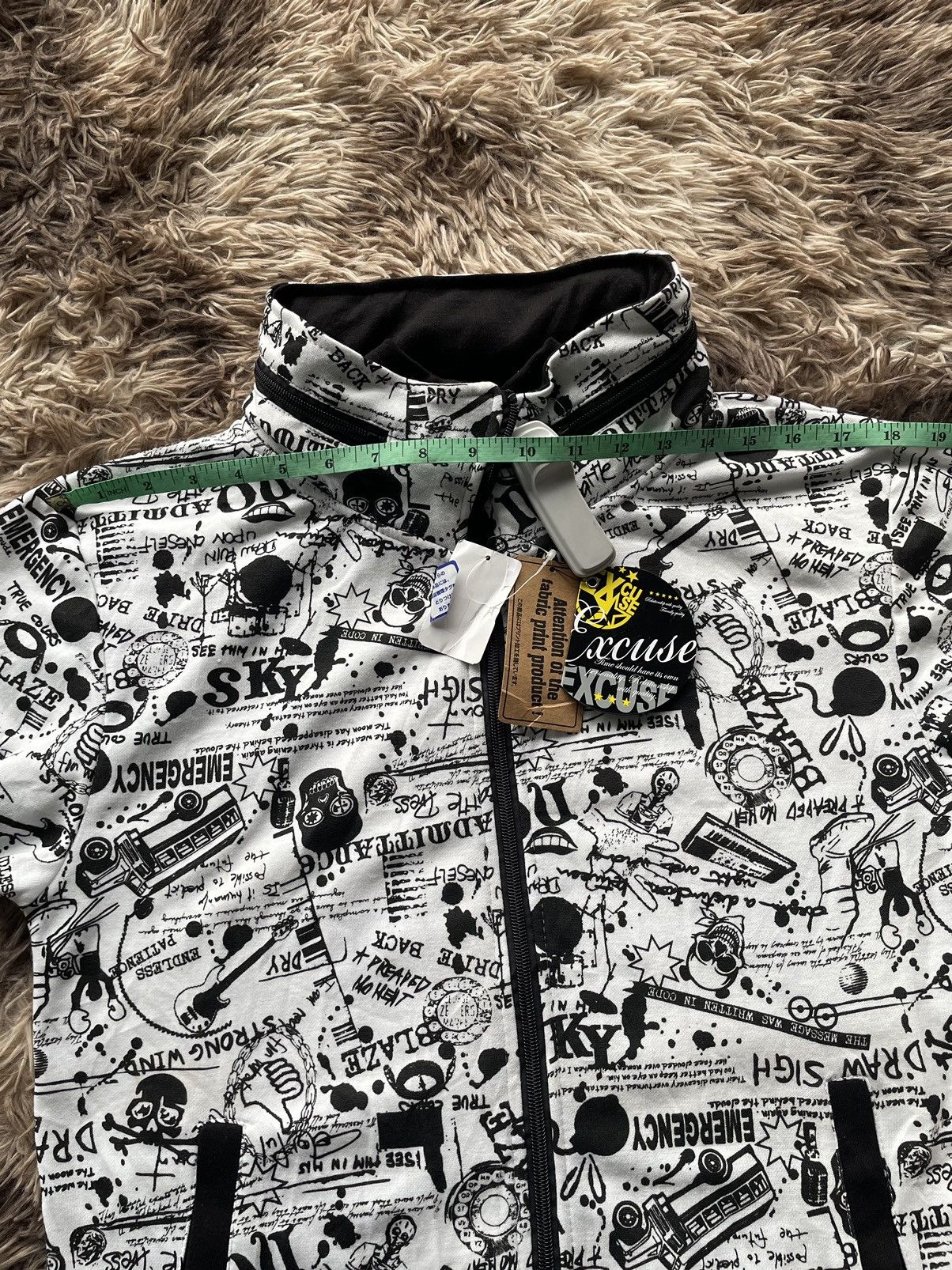 If Six Was Nine BNWT Excuse Hoodie ifsixwasnine punk style Size US M / EU 48-50 / 2 - 8 Thumbnail