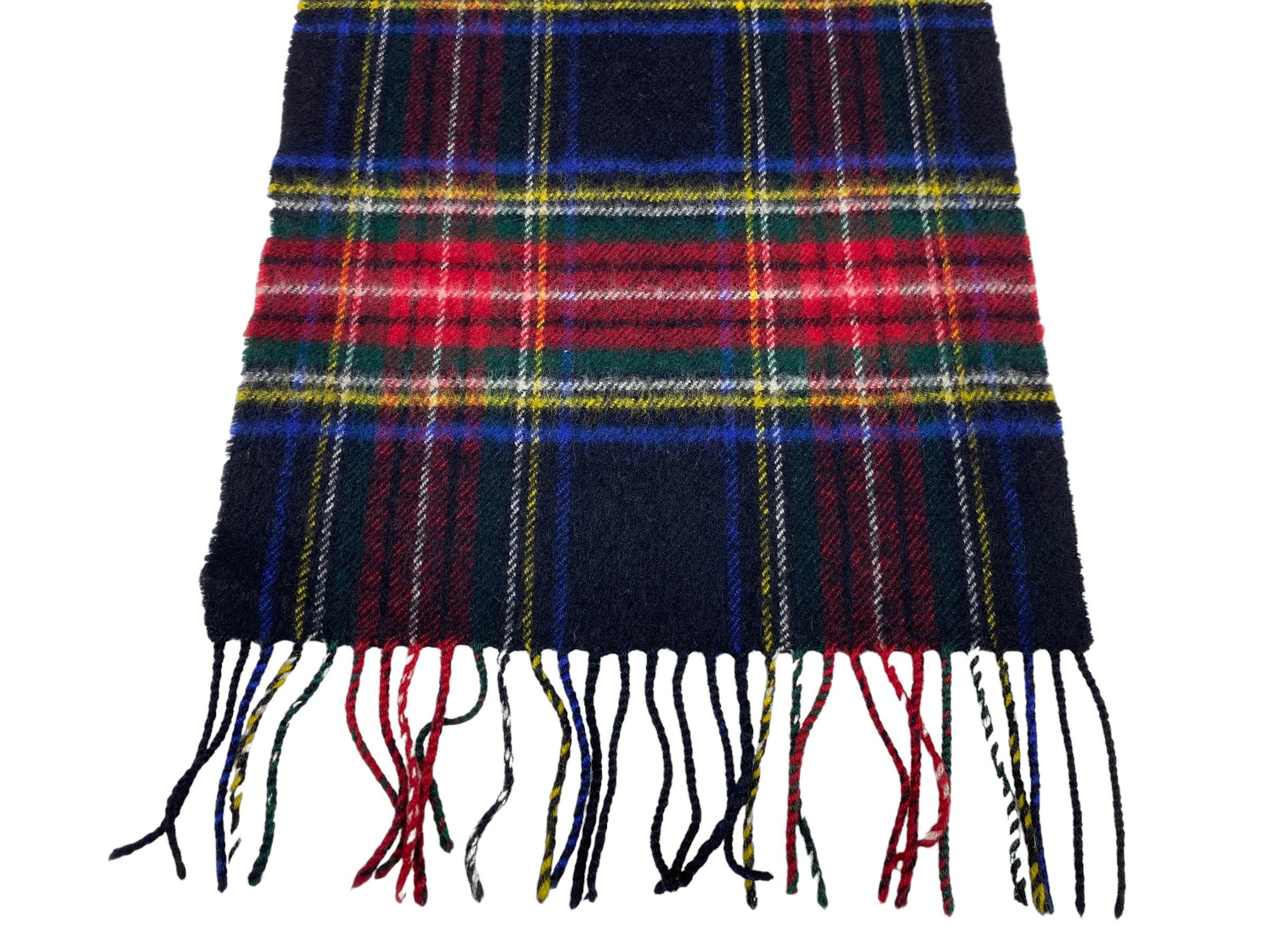 Vintage Old Edinburgh Lambswool Tartan Scarf – Vintage Scottish Wool Size ONE SIZE - 8 Thumbnail