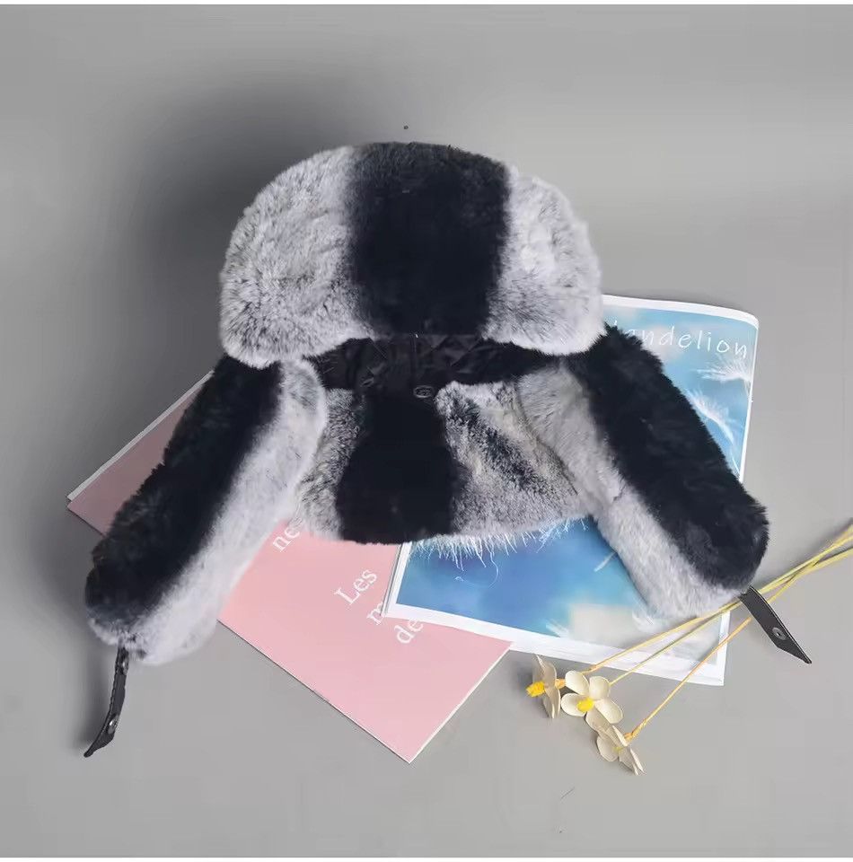 Japanese Brand Unisex RealRabbit Fur Ushanka Trapper Hat Size L Size ONE SIZE - 10 Thumbnail