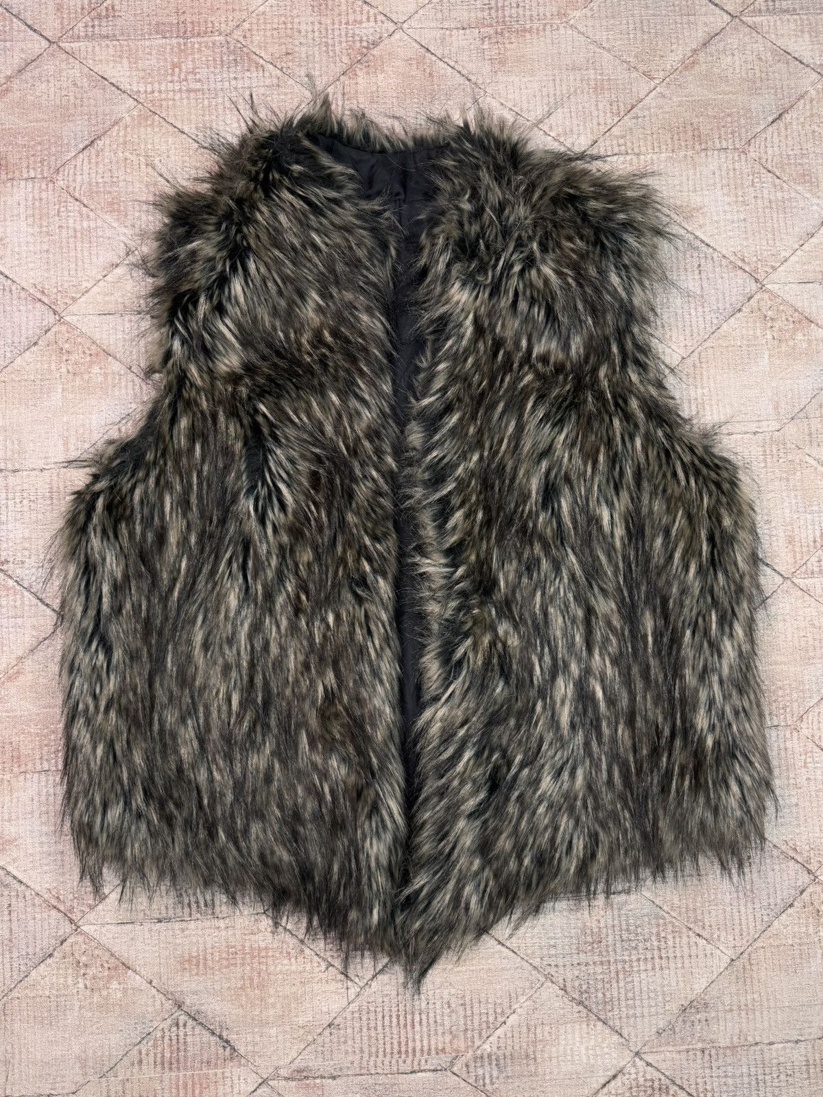 Other Avant Garde Faux Fur Vest Jacket Oversized Brown Size XL / US 12-14 / IT 48-50 - 4 Thumbnail