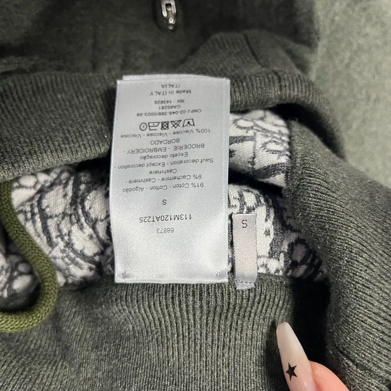 Dior Dior Size S The latest dark gray wool embroidery pattern lo Size US 29 - 6 Thumbnail