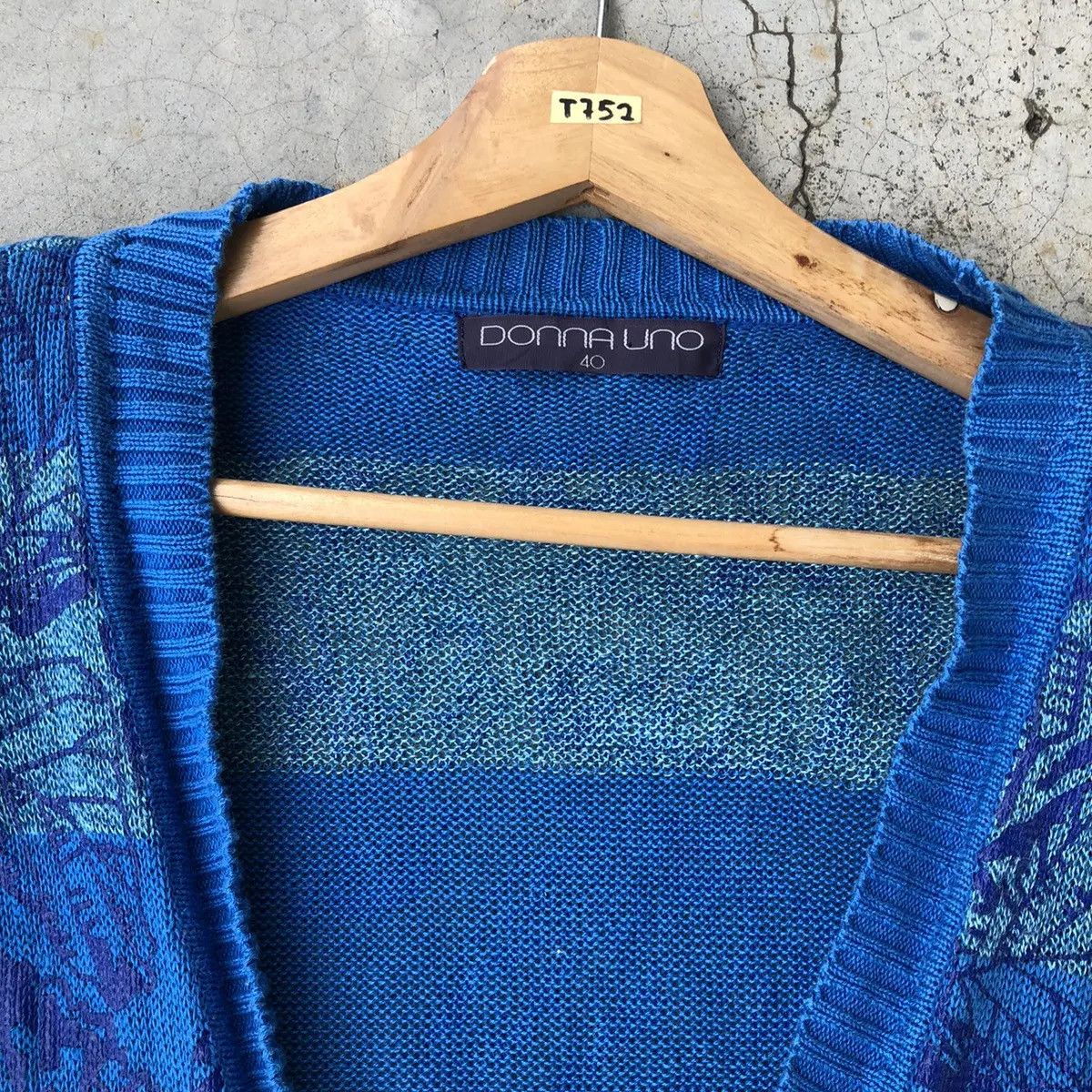 Japanese Brand 💥Cardigan Vintage Donnauno Strecth/Memeri Stripe Nice Desig Size M / US 6-8 / IT 42-44 - 6 Thumbnail