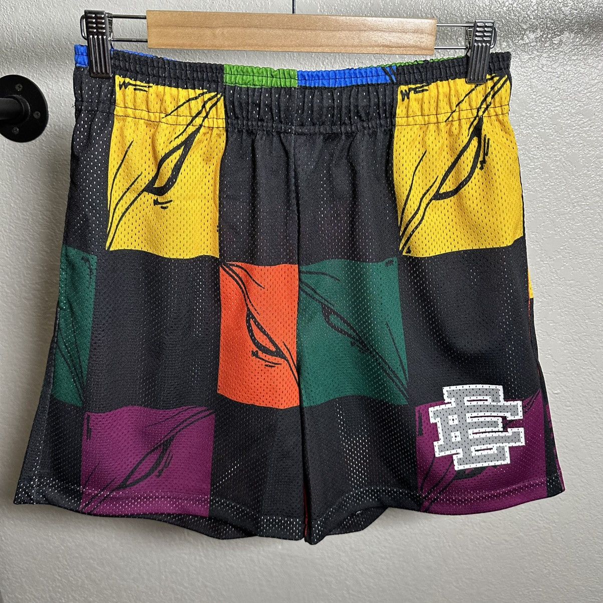 Eric Emanuel Eric Emanuel X Matty Boy shorts black silver size M Size US 30 / EU 46 - 1 Thumbnail