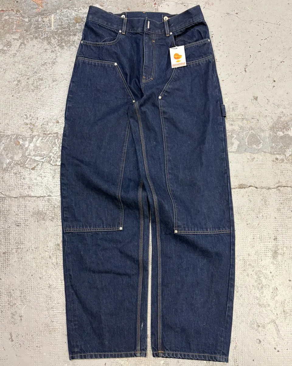 Givenchy Givenchy Pantalon carpenter en denim - Indigo Blue - 32 Size US 32 / EU 48 - 1 Thumbnail