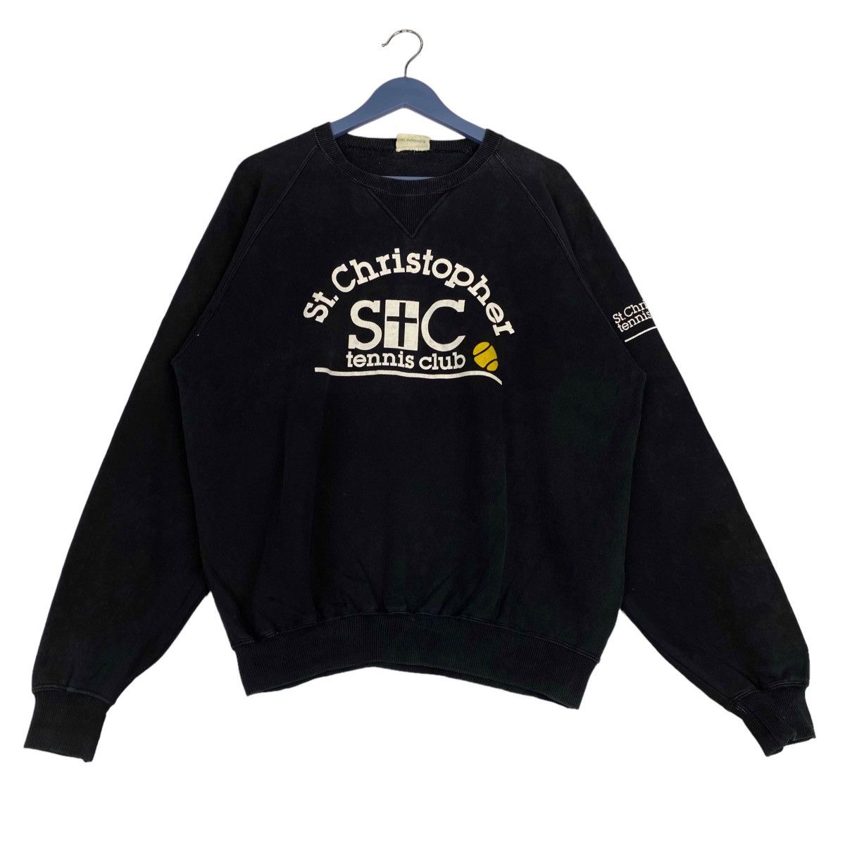 Vintage Vintage St. Christophers Tennis Club Graphic Crewneck Size US XL / EU 56 / 4 - 1 Thumbnail