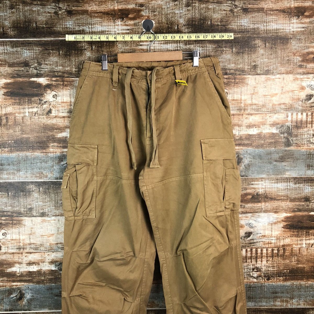 Japanese Brand Arme Brown Cargo Multipocket Pants #A1921 Size US 31 - 2 Thumbnail