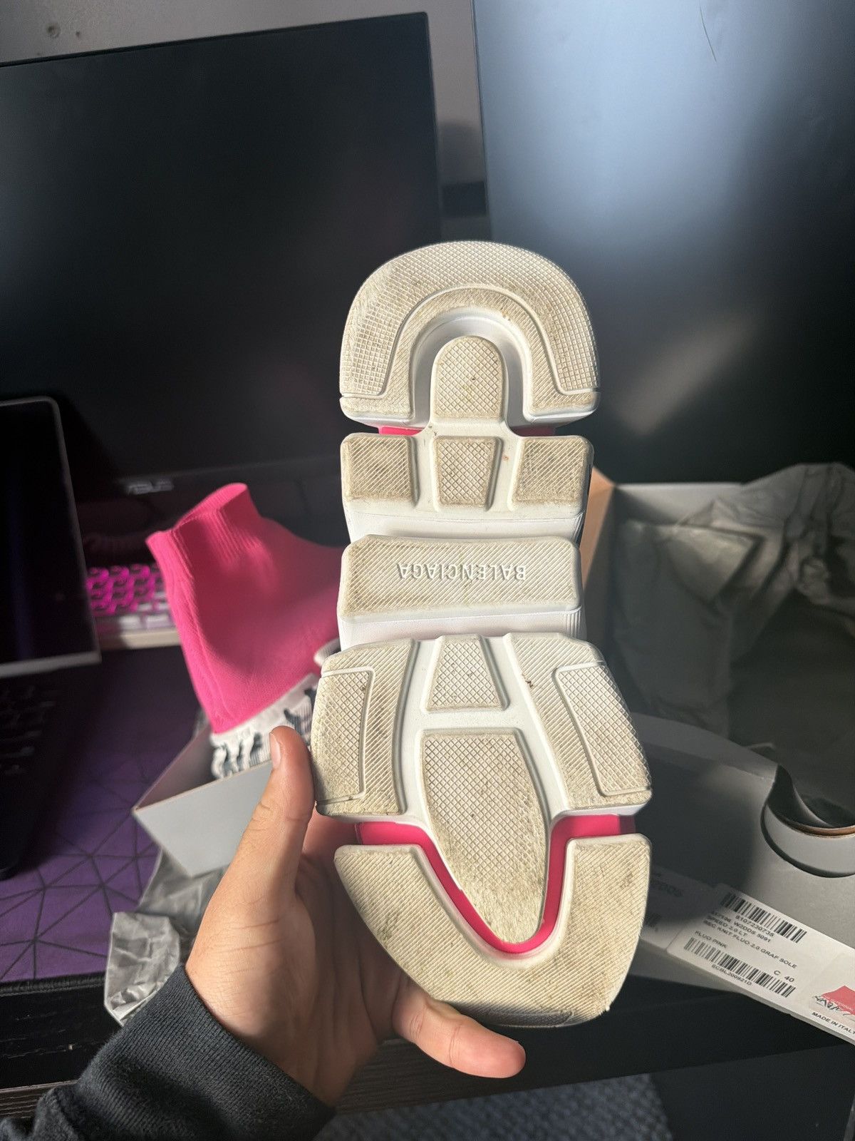 Balenciaga REC KNIT FLUO 2.0 GRAD SOLE Size US 10 / IT 40 - 6 Thumbnail