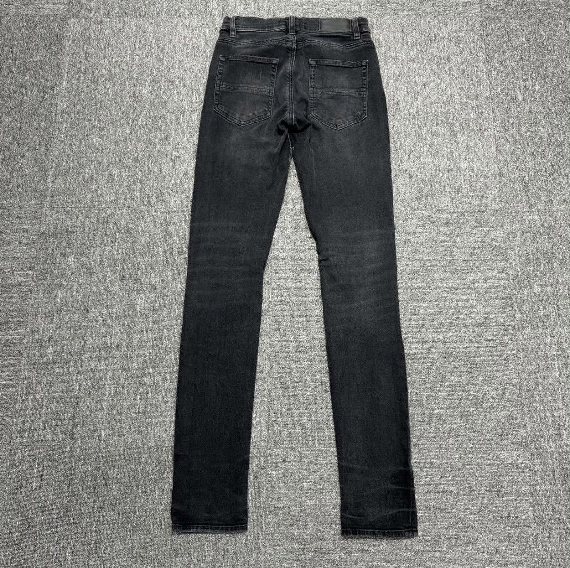 Amiri Amiri mx1 black patchwork jeans in size 29 | Grailed