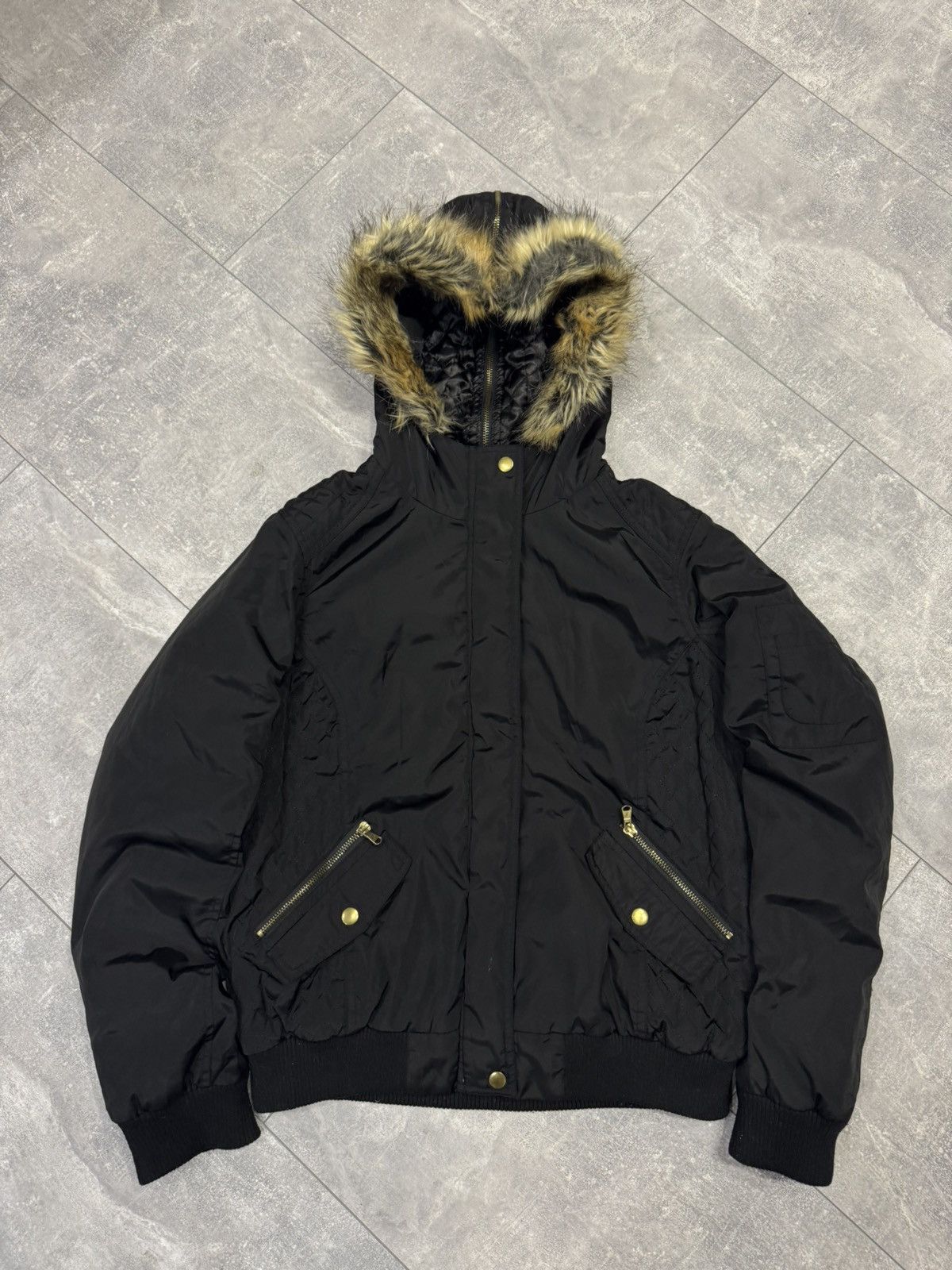 If Six Was Nine RARE vintage If Six Was Nine style fur bomber jacket Y2K Size US S / EU 44-46 / 1 - 1 Thumbnail