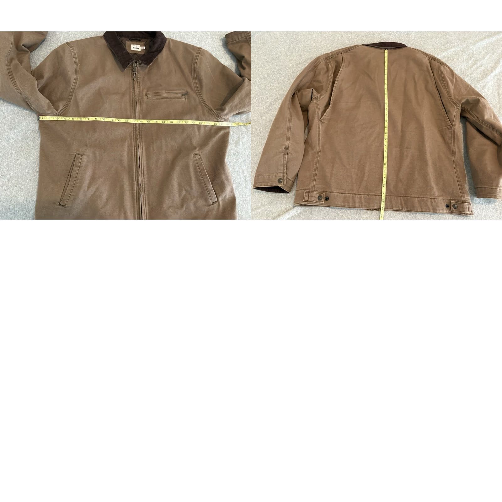 Flint And Tinder Flint and Tinder Jacket Brown Trucker Full Zip Mens 2XL 2XL Size Regular Cotton Blend Solid Collared- Vietnam Shirt? Size US XXL / EU 58 / 5 - 8 Thumbnail