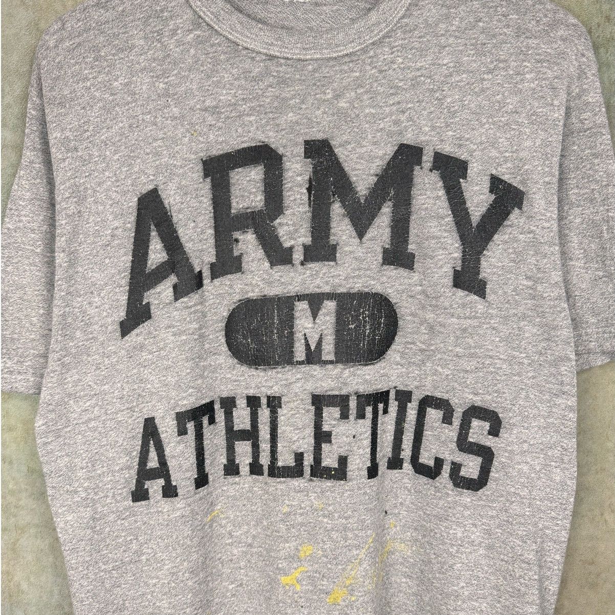 Champion × Vintage VTG 90s US Army Athletics T Shirt Mens Sz M Gray Military Size US M / EU 48-50 / 2 - 4 Thumbnail