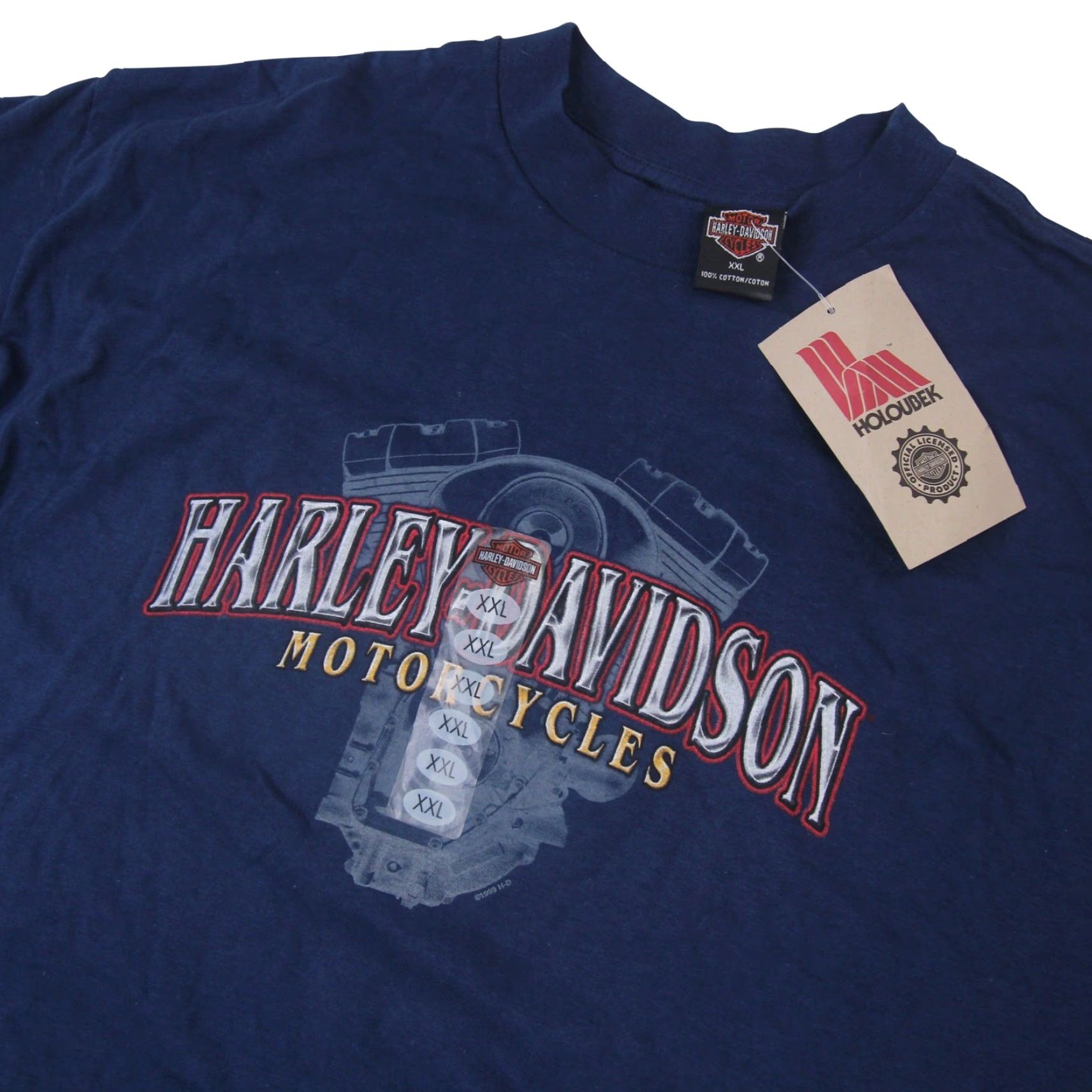 Harley Davidson VINTAGE Harley-Davidson Mens XXL Graphic T Shirt Blue NWT Size US XXL / EU 58 / 5 - 2 Thumbnail