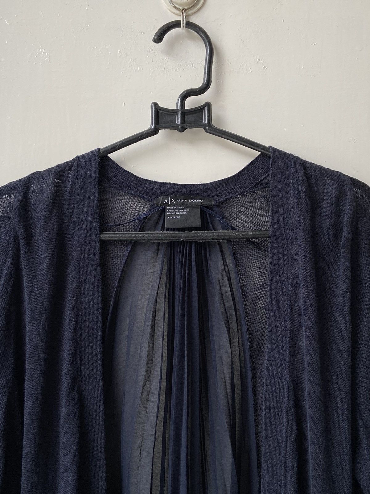 Armani Exchange ARMANI EXCHANGE Navy Cardigan Size US S / EU 44-46 / 1 - 13 Thumbnail