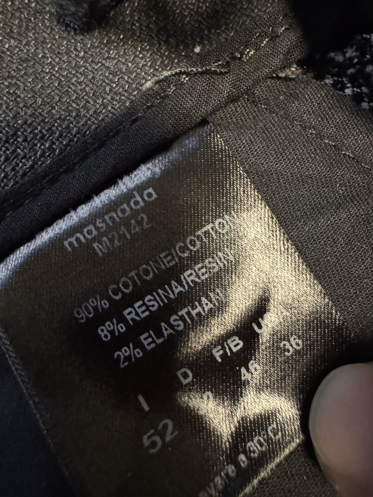 Masnada Masnada Coated Cotton Trousers (US 36) Size US 36 / EU 52 - 8 Thumbnail