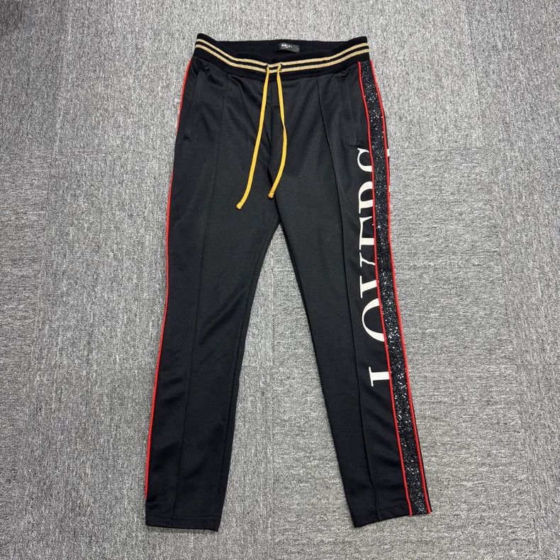 Amiri Amiri size L black glitter lovers sweatpants Size US 36 / EU 52 - 1 Thumbnail
