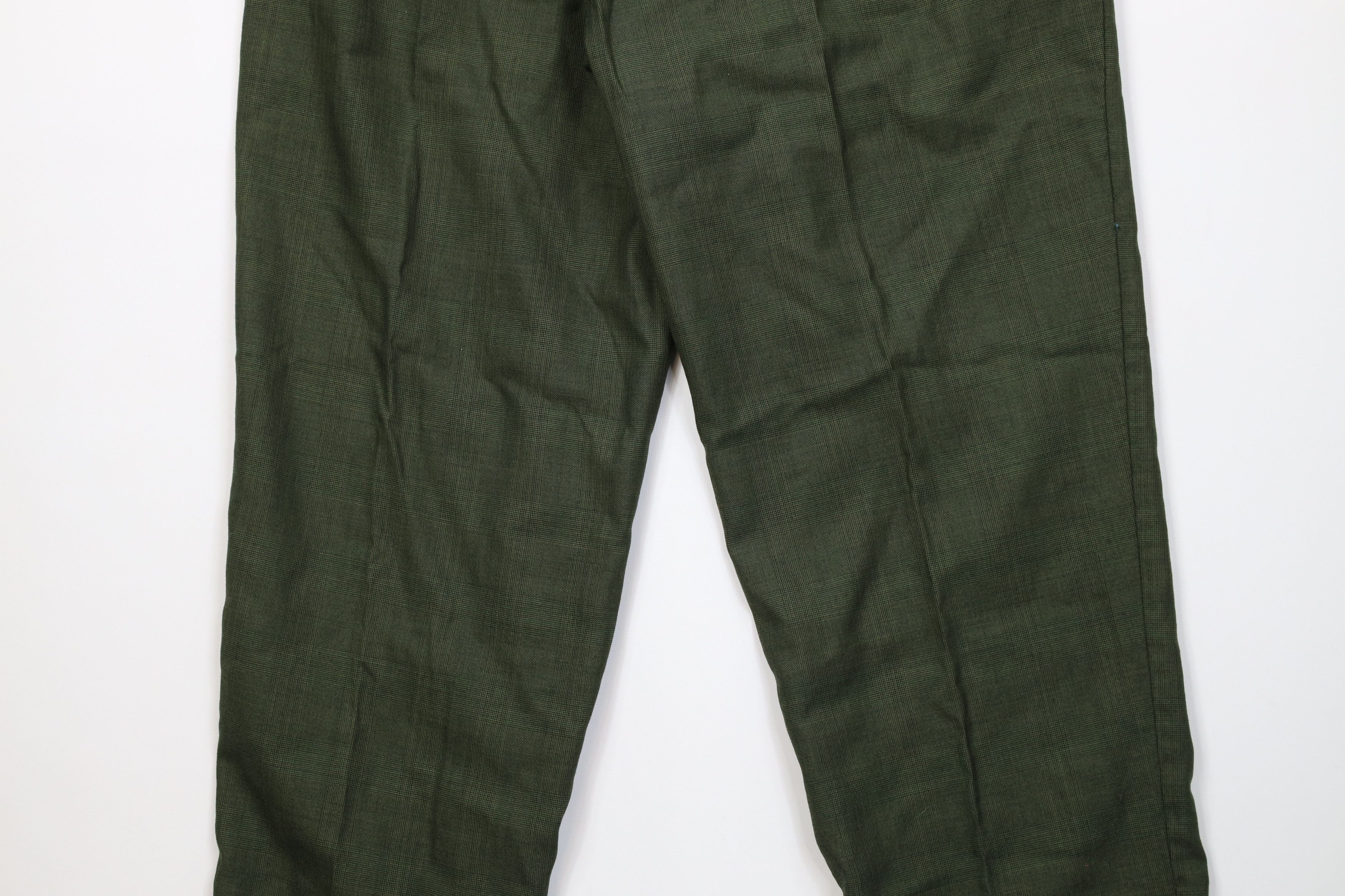 Vintage Vintage 50s Hollywood Regency Knit Chino Pants USA Green Size US 34 / EU 50 - 11 Thumbnail