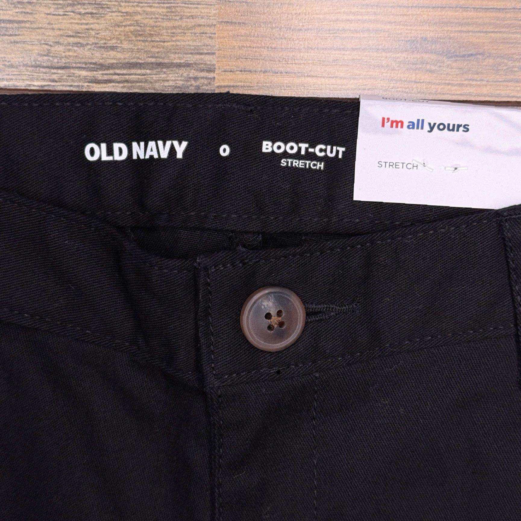 Old Navy Old Navy Bootcut Pants Womens 0 Black Mid Rise Stretch New Size 25" / US 0 / IT 36 - 4 Thumbnail