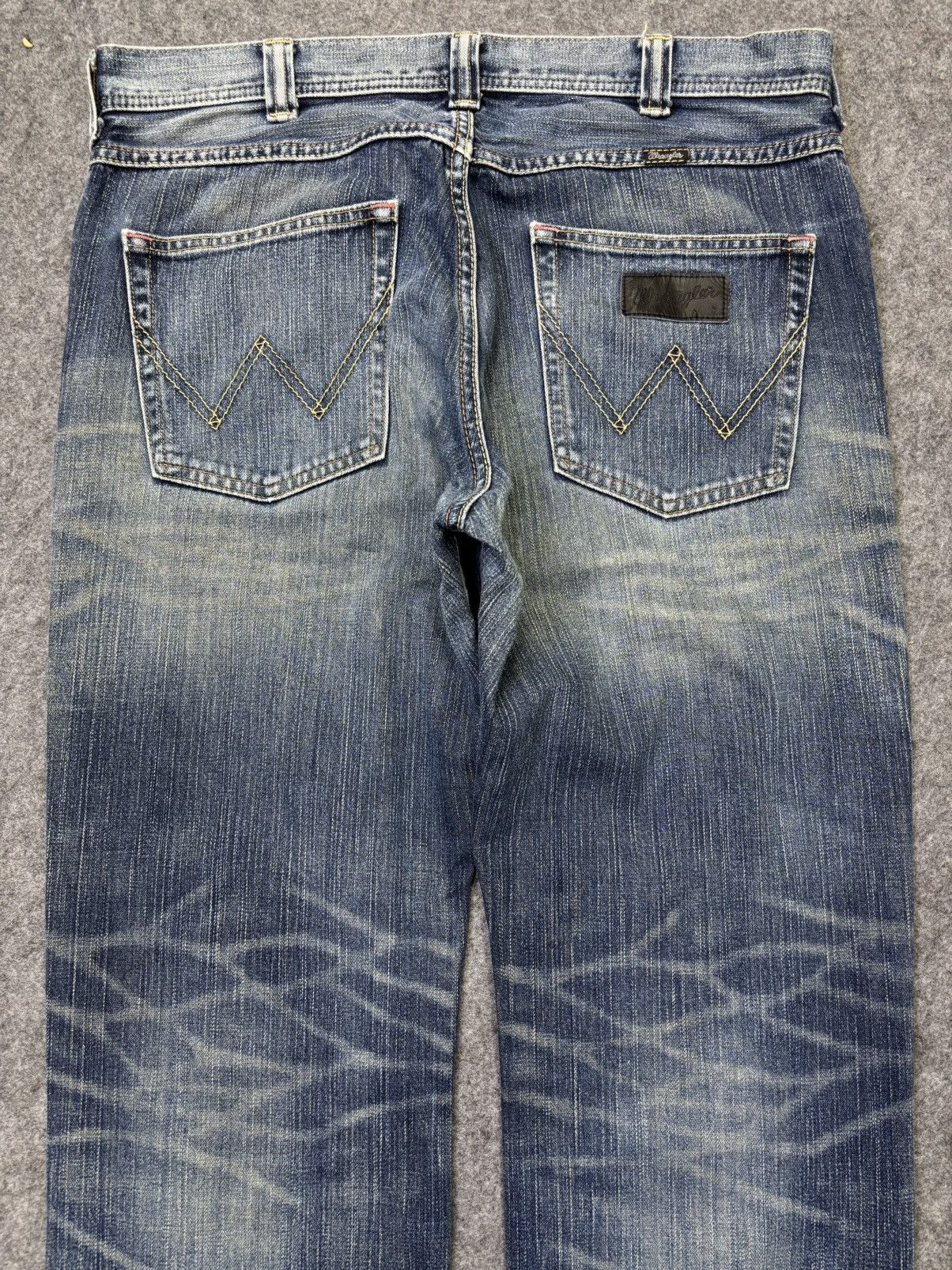 Wrangler Wrangler Stonewash Distressed Denim F785 Size US 36 / EU 52 - 9 Thumbnail