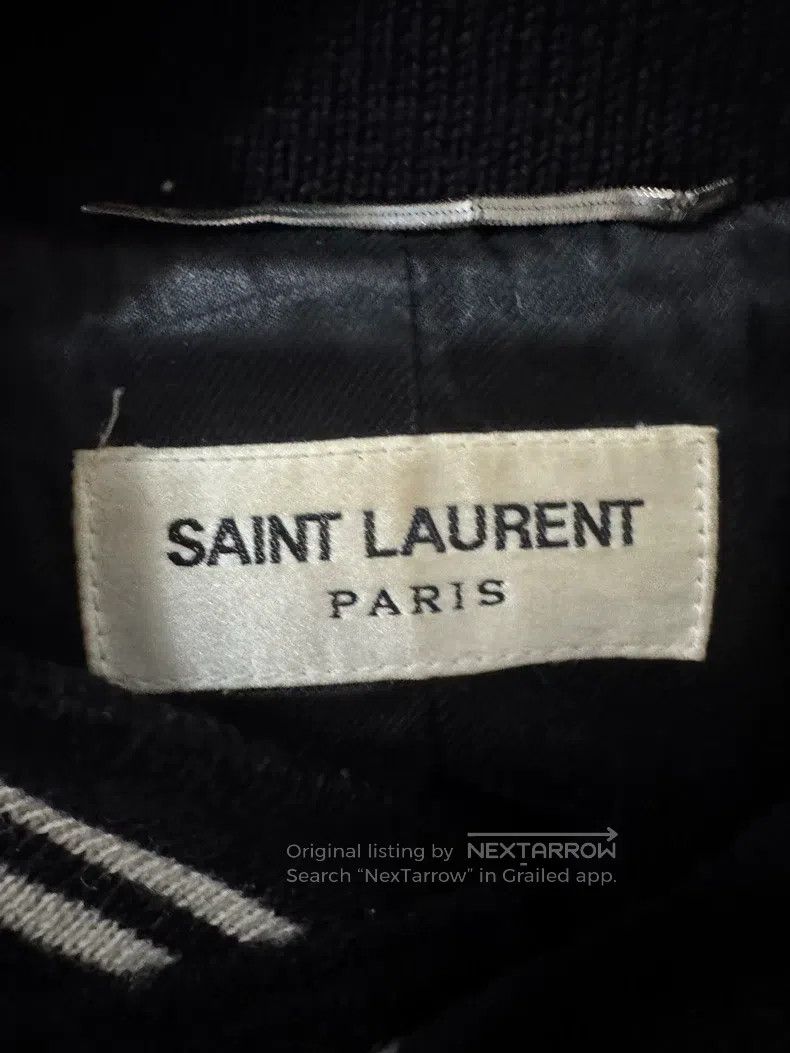 Saint Laurent Paris Saint Laurent Paris Patchwork Black and White Baseball Jac Size US M / EU 48-50 / 2 - 5 Thumbnail