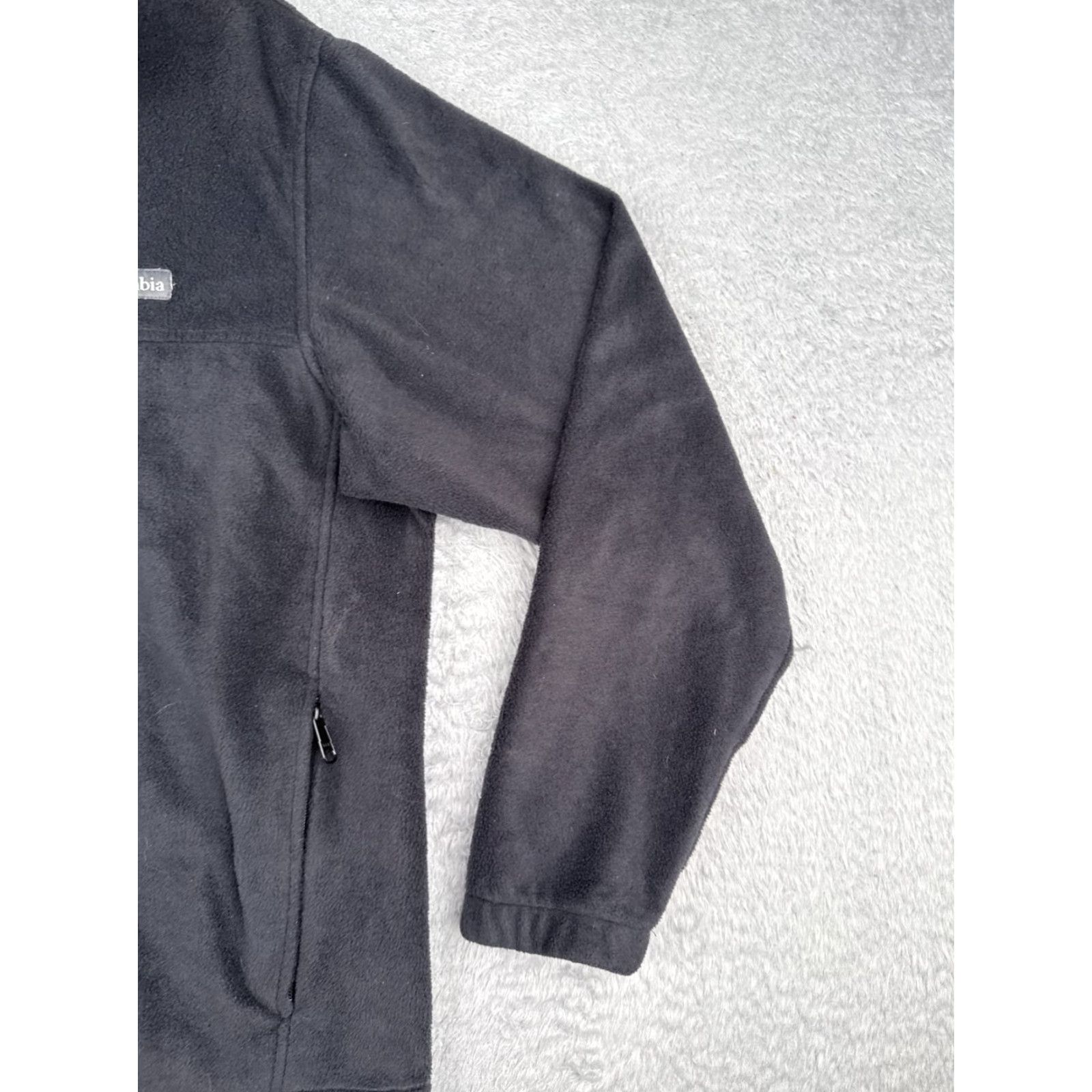 Vintage Columbia Jacket Mens M Gray Full Zip Mock Neck Windbreaker Outdoor American Casual Travel Workwear Front Zip Logo Size US M / EU 48-50 / 2 - 2 Thumbnail