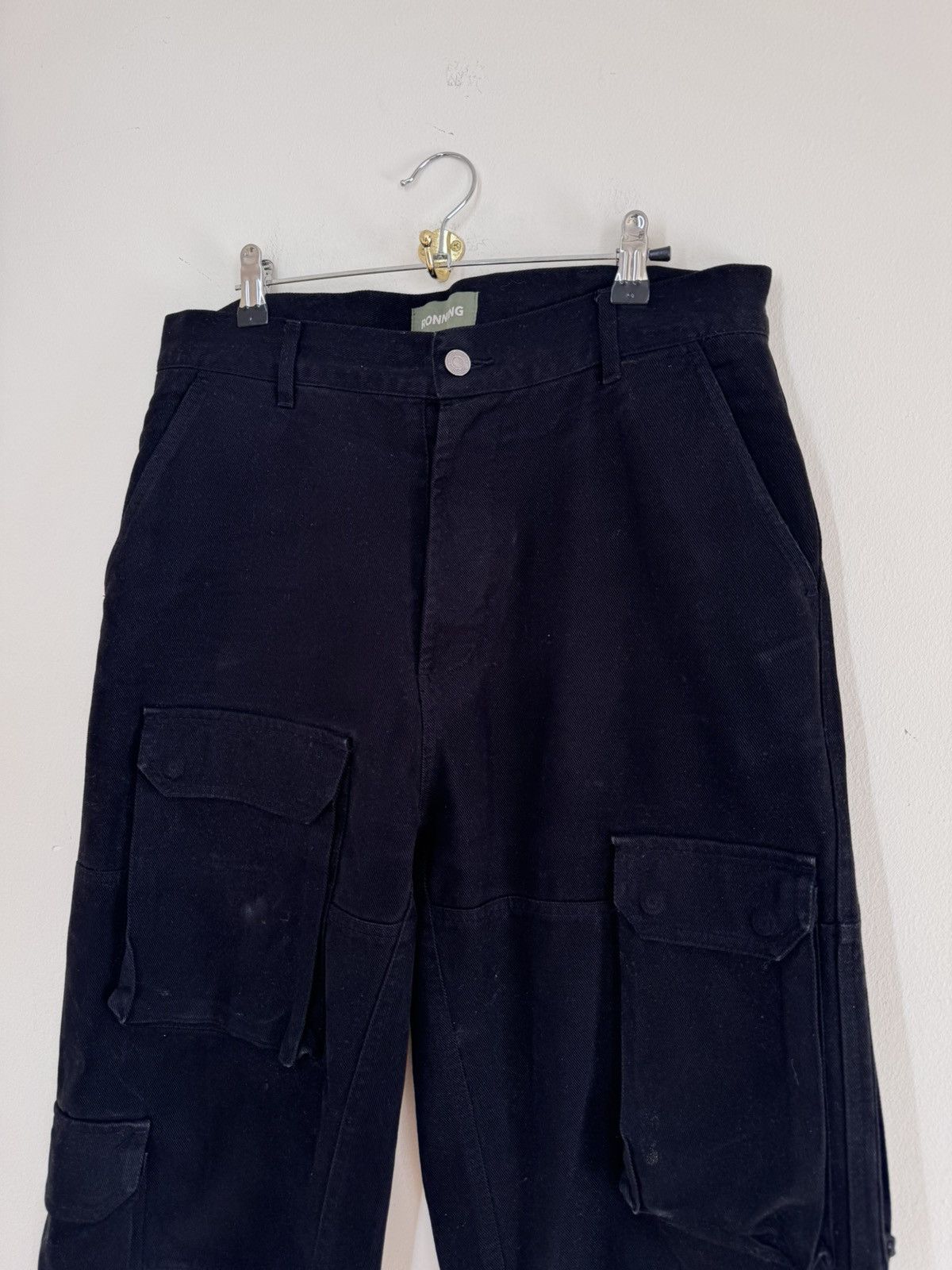 Ronning Ronning Heavy Cotton Cargo Pants Black 32 Size US 32 / EU 48 - 2 Thumbnail