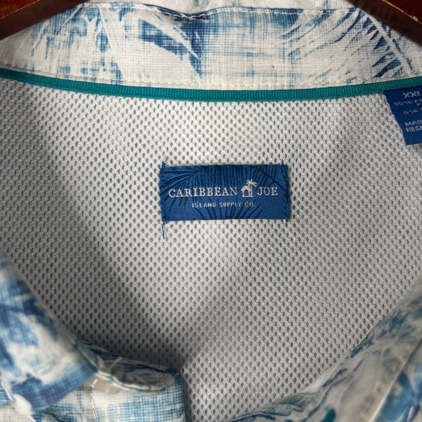 Vintage VINTAGE? No. Caribbean Joe Tropical Shirt 2XL Lightweight Button Up Short Sleeve Mens Size US XXL / EU 58 / 5 - 4 Thumbnail