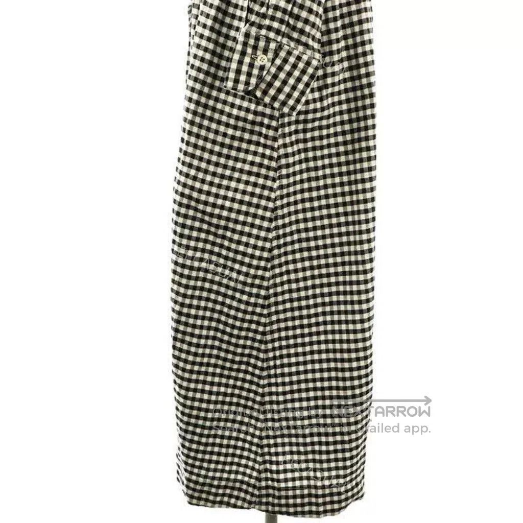 45rpm Black and White Gingham Shirt Dress. Size M / US 6-8 / IT 42-44 - 5 Thumbnail