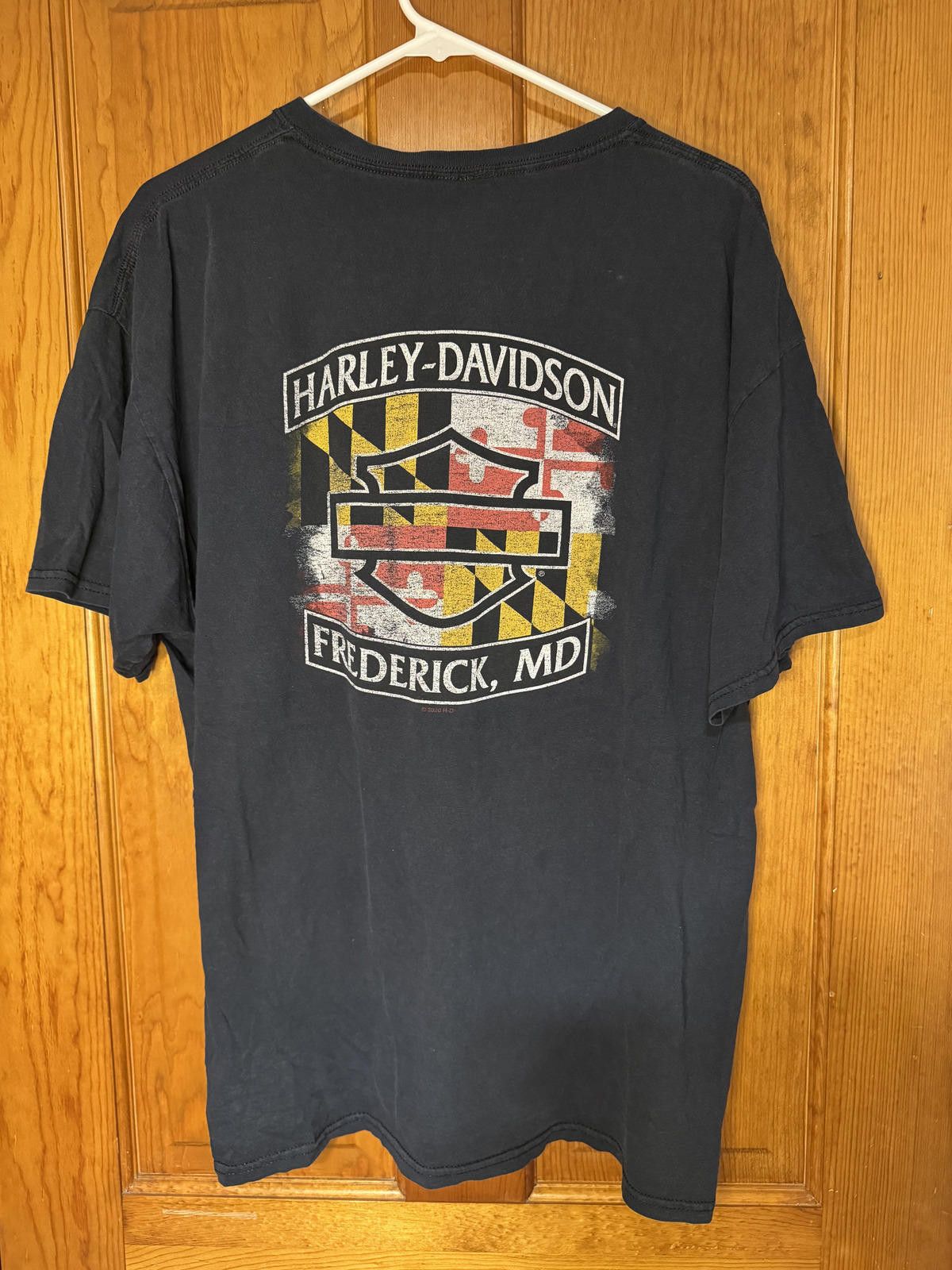 Harley Davidson Harley-Davidson Frederick, MD Black Graphic T-Shirt Size ONE SIZE - 3 Thumbnail