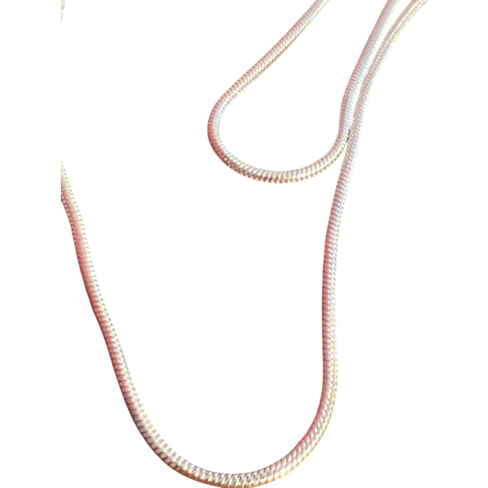 Other Bold Elements Stainless Steel Necklace Long Snake Chain Circ Size ONE SIZE - 3 Thumbnail
