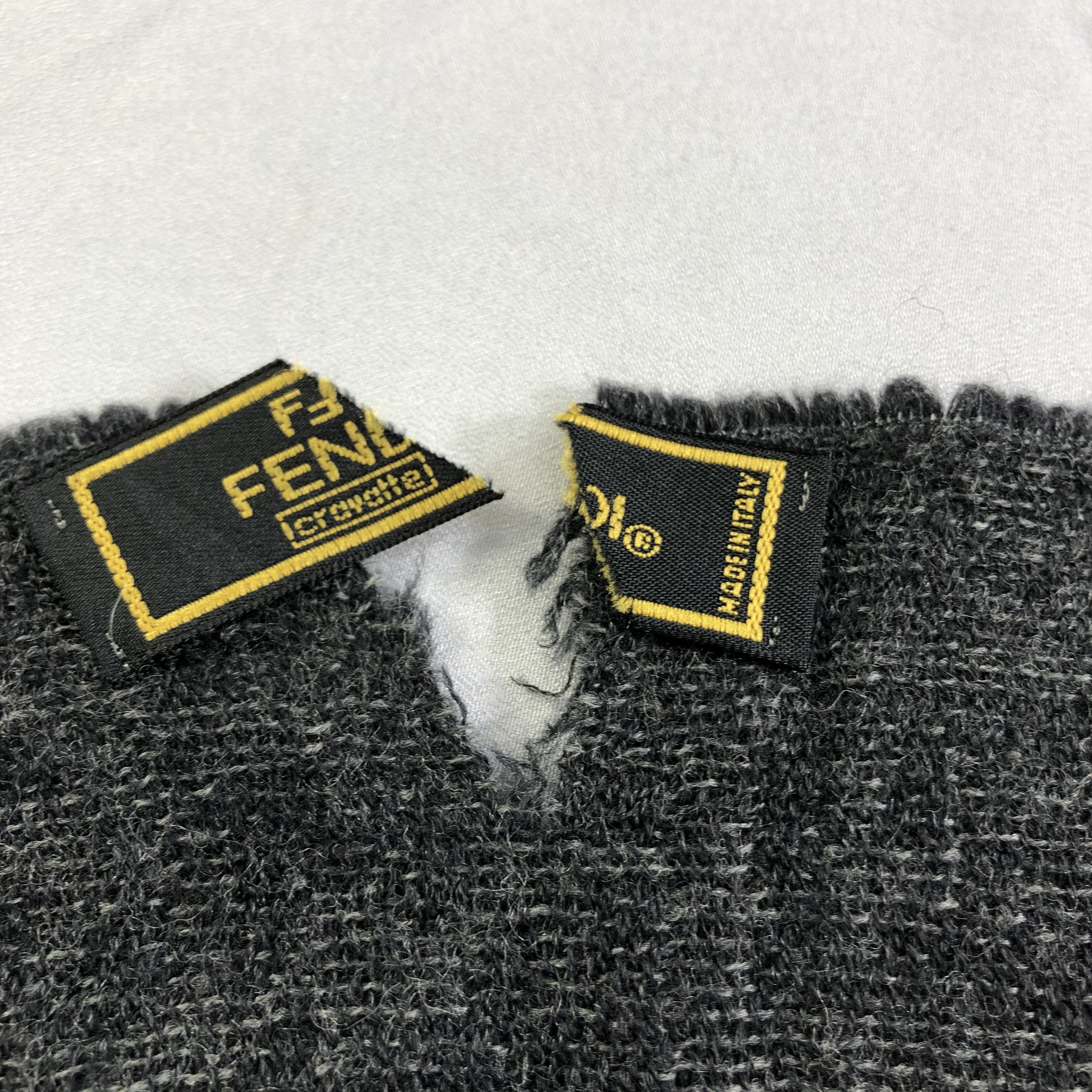 Fendi Fendi Monogram Wool Scarf Muffler Neckwear V2389 Size ONE SIZE - 6 Thumbnail