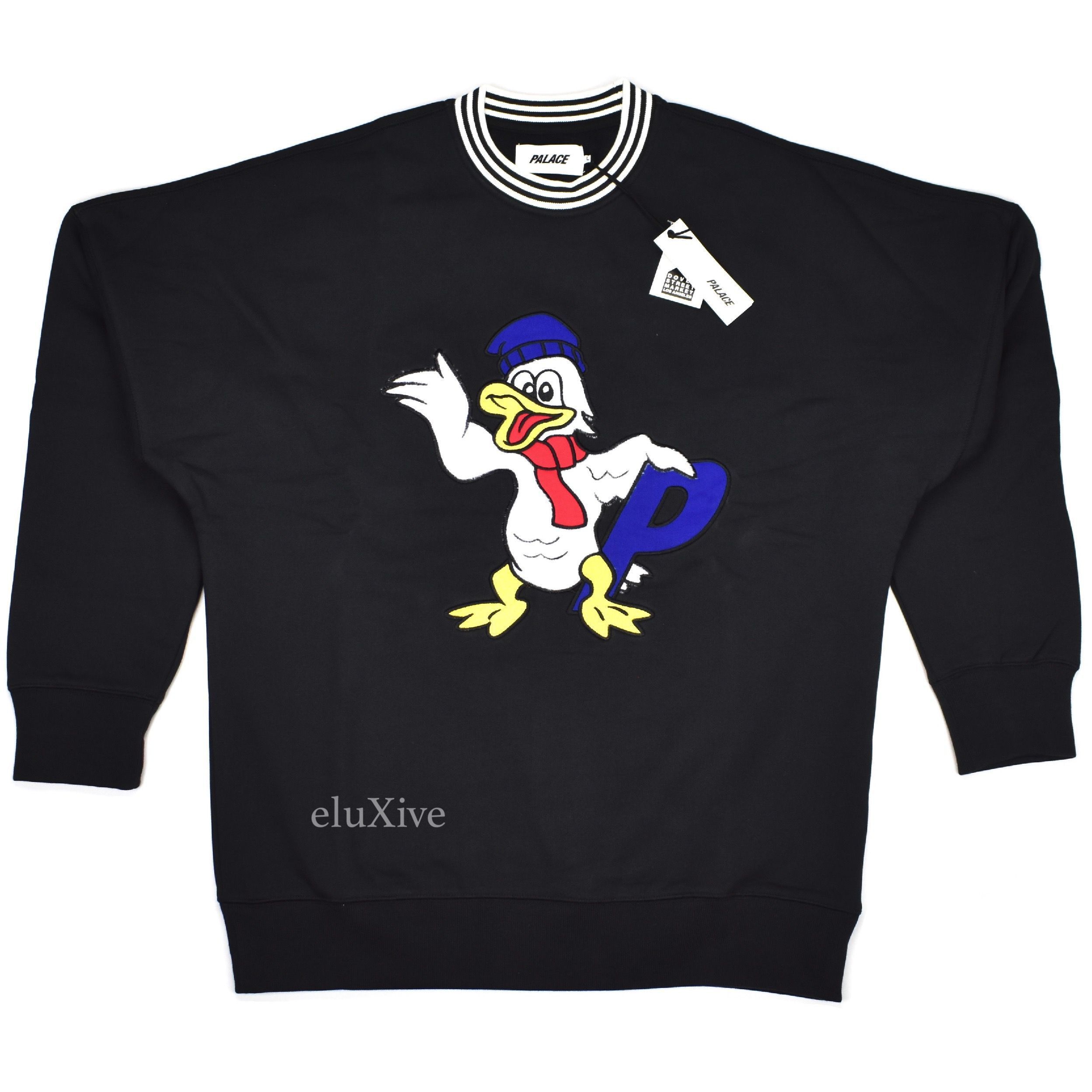 Palace Palace Chilly Duck P-Logo Crewneck Sweatshirt Black DS Size US L / EU 52-54 / 3 - 1 Preview