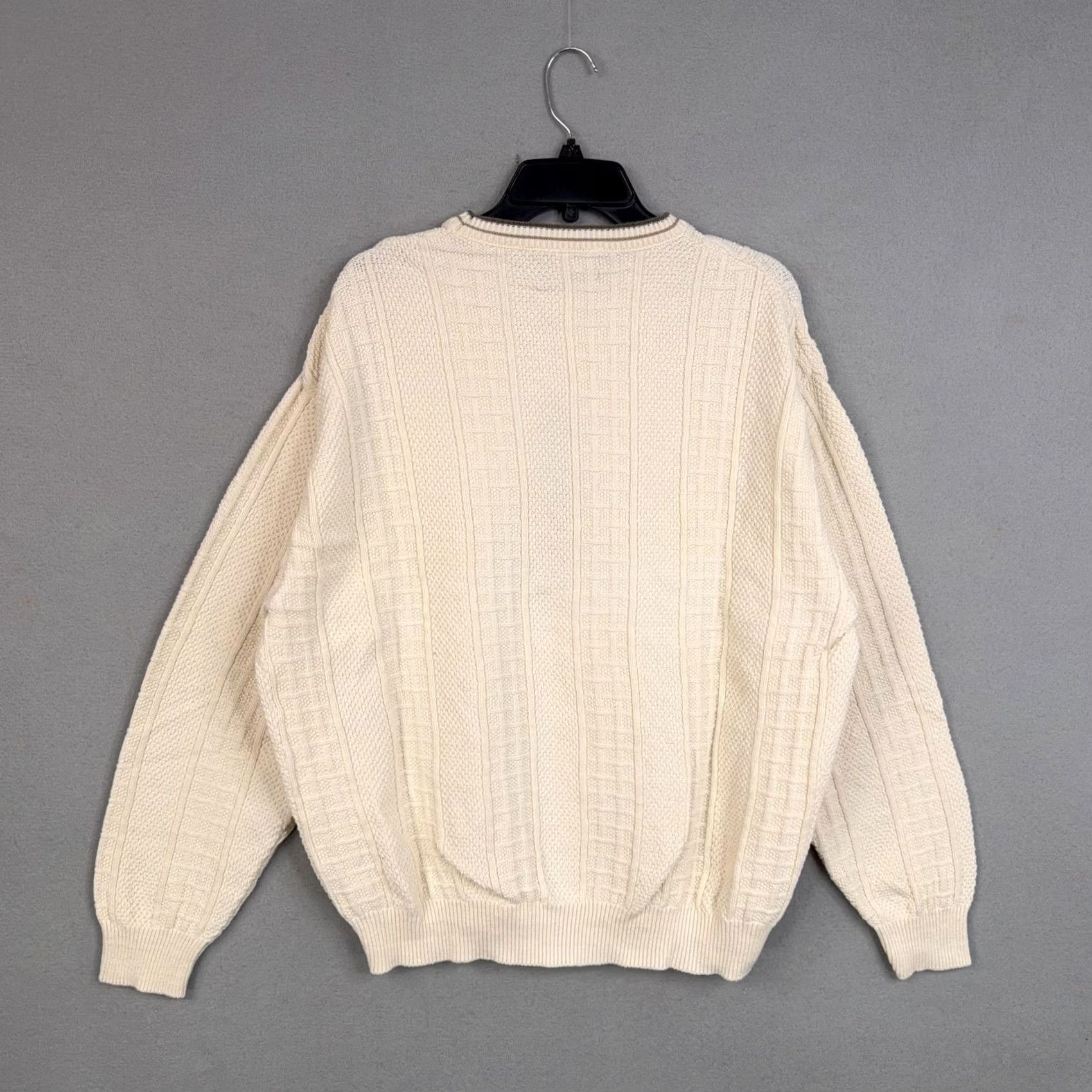 Vintage Vintage Fairway Sport Sweater XL White Golf Argyle Crewneck Knit Pullover Mens Size US XL / EU 56 / 4 - 5 Thumbnail