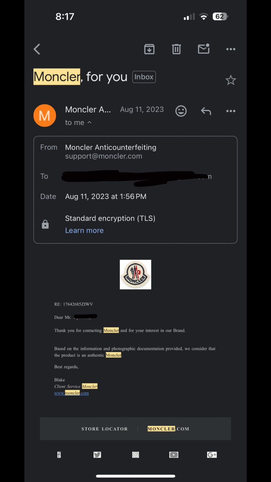 Moncler Moncler Maya Size US XL / EU 56 / 4 - 20 Thumbnail