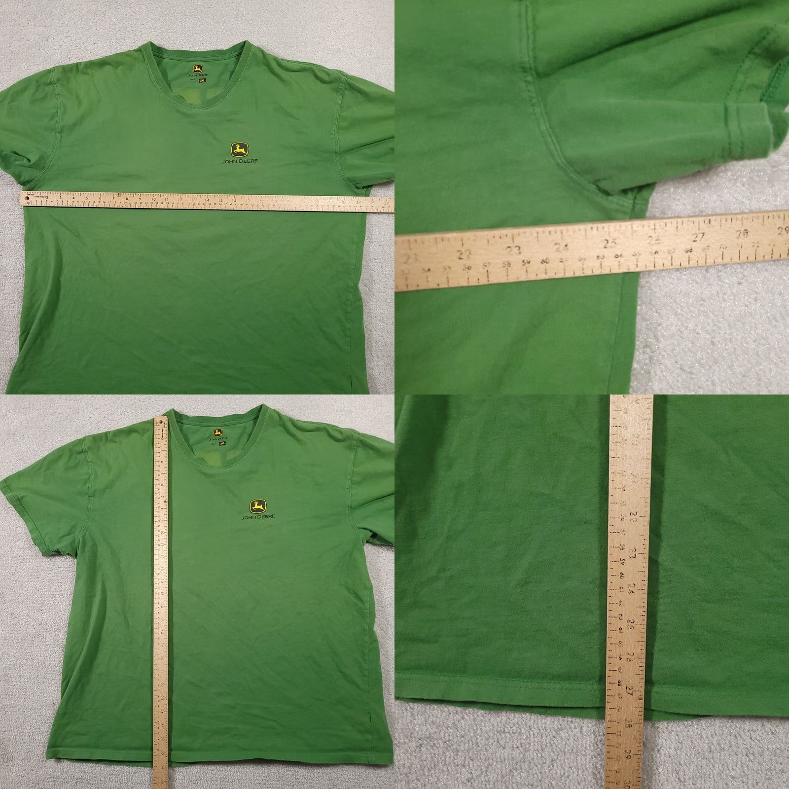 John Deere VINTAGE John Deere Tractor T Shirt Mens 2XL Green Grunge Workwear Farmer Shirt Mens Grunge Tractor John Deere Size US XXL / EU 58 / 5 - 8 Thumbnail