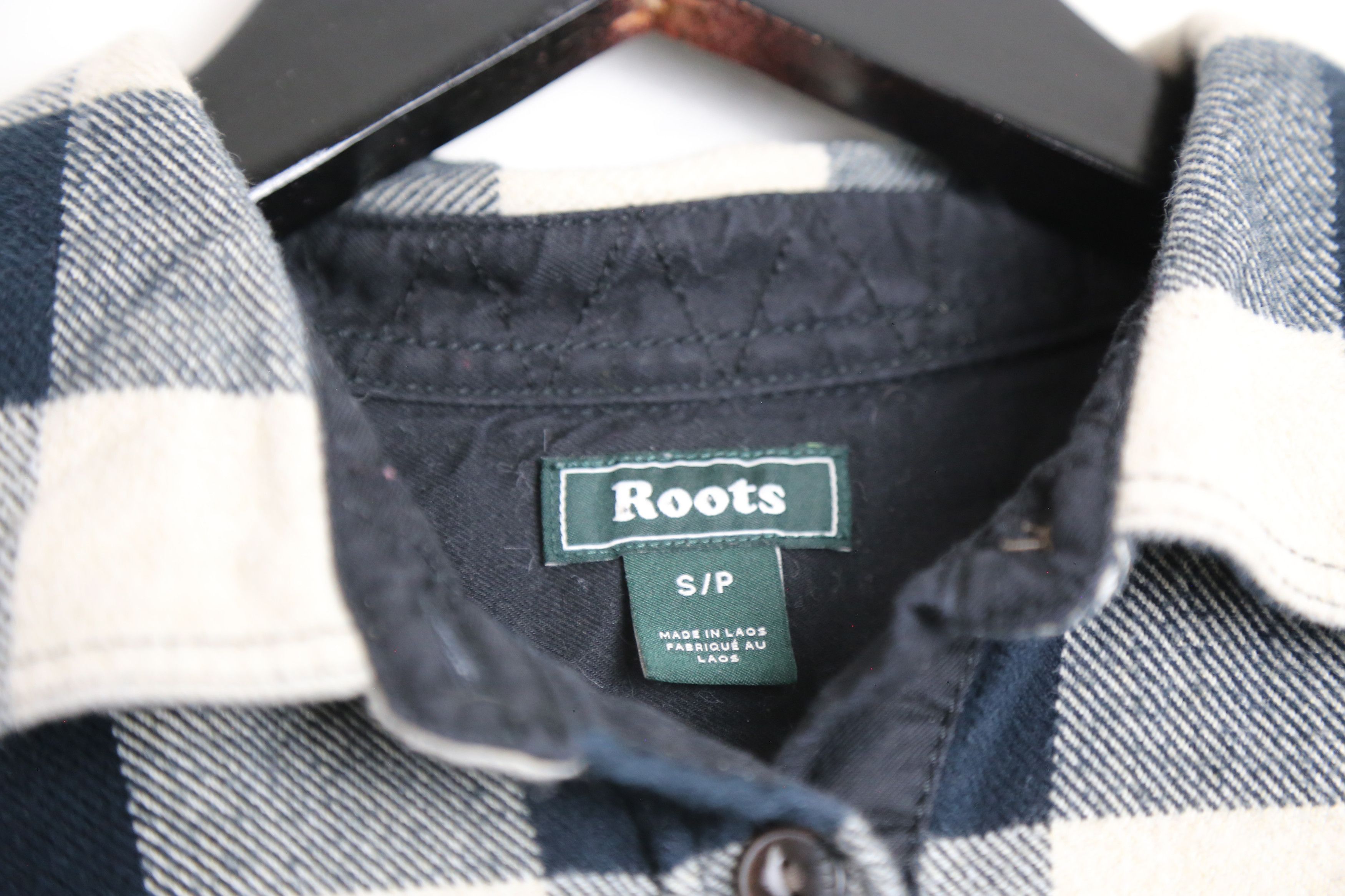 Roots Roots Mens Plaid Elbow Patch Flannel Long Sleeve Shirt Size US S / EU 44-46 / 1 - 3 Thumbnail