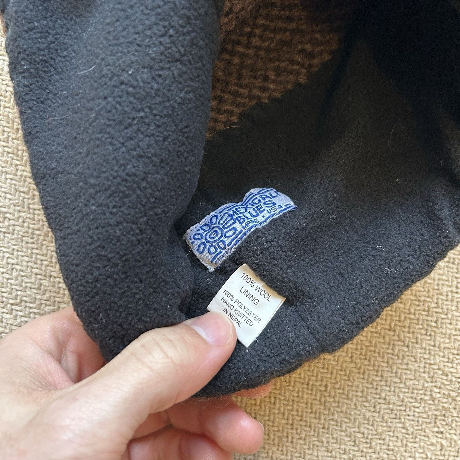 Other Mexicali Blues Wool Knit Floral Fleece Lined Beanie Size ONE SIZE - 3 Thumbnail