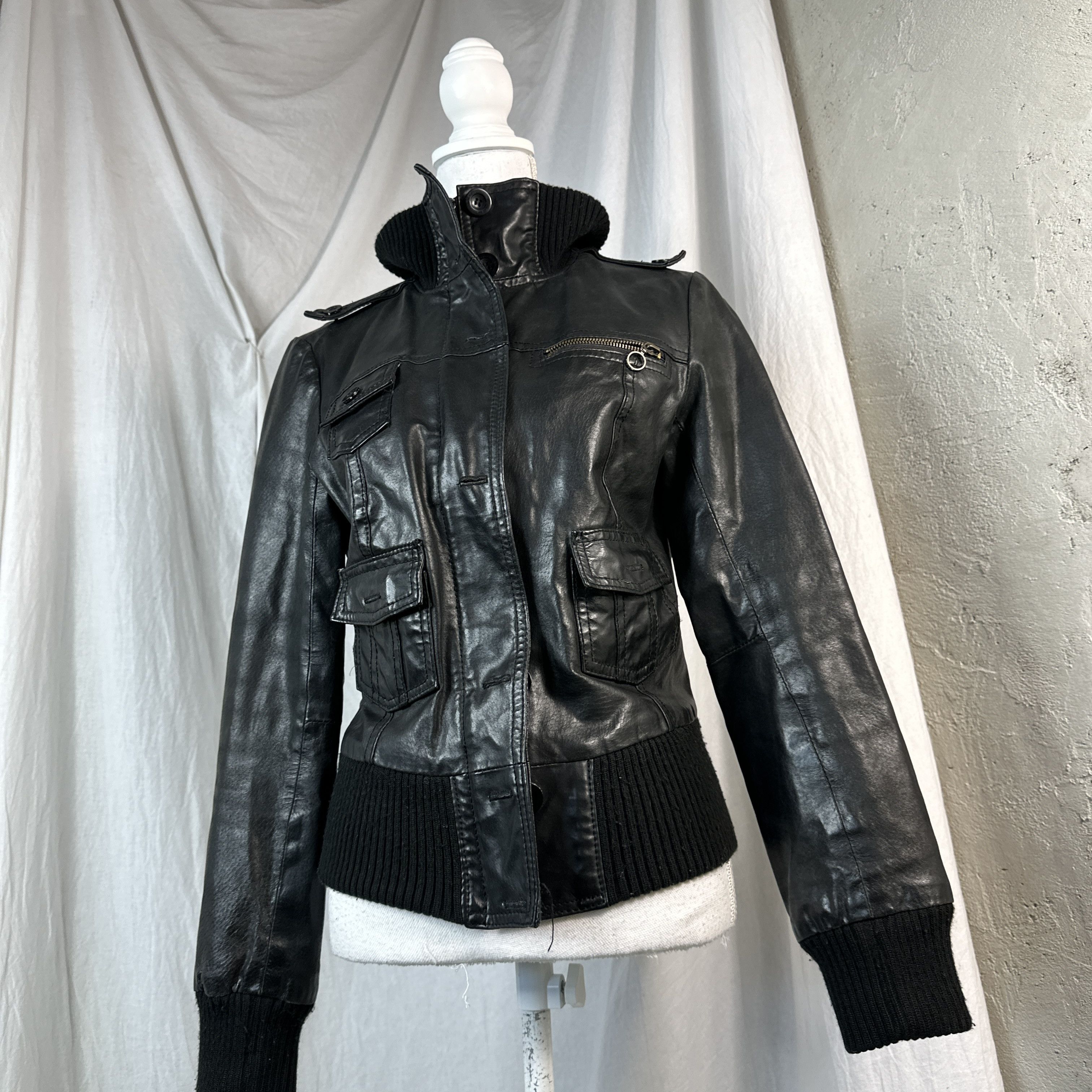 Vintage Vintage Moto Leather Jacket Size US M / EU 48-50 / 2 - 4 Thumbnail