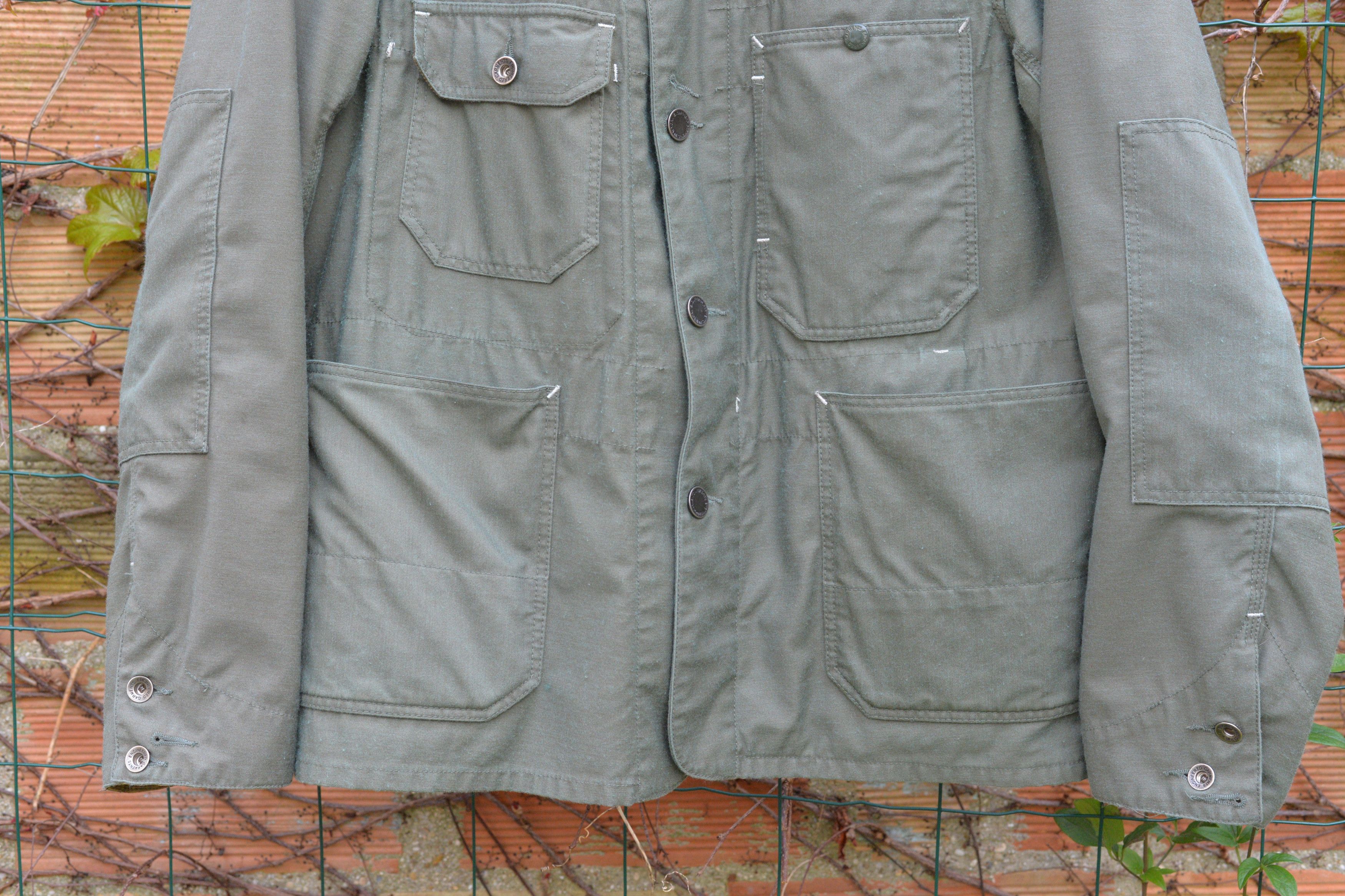 Engineered Garments Olive Nyco Reversed Sateen Coverall Jacket Size US M / EU 48-50 / 2 - 7 Thumbnail