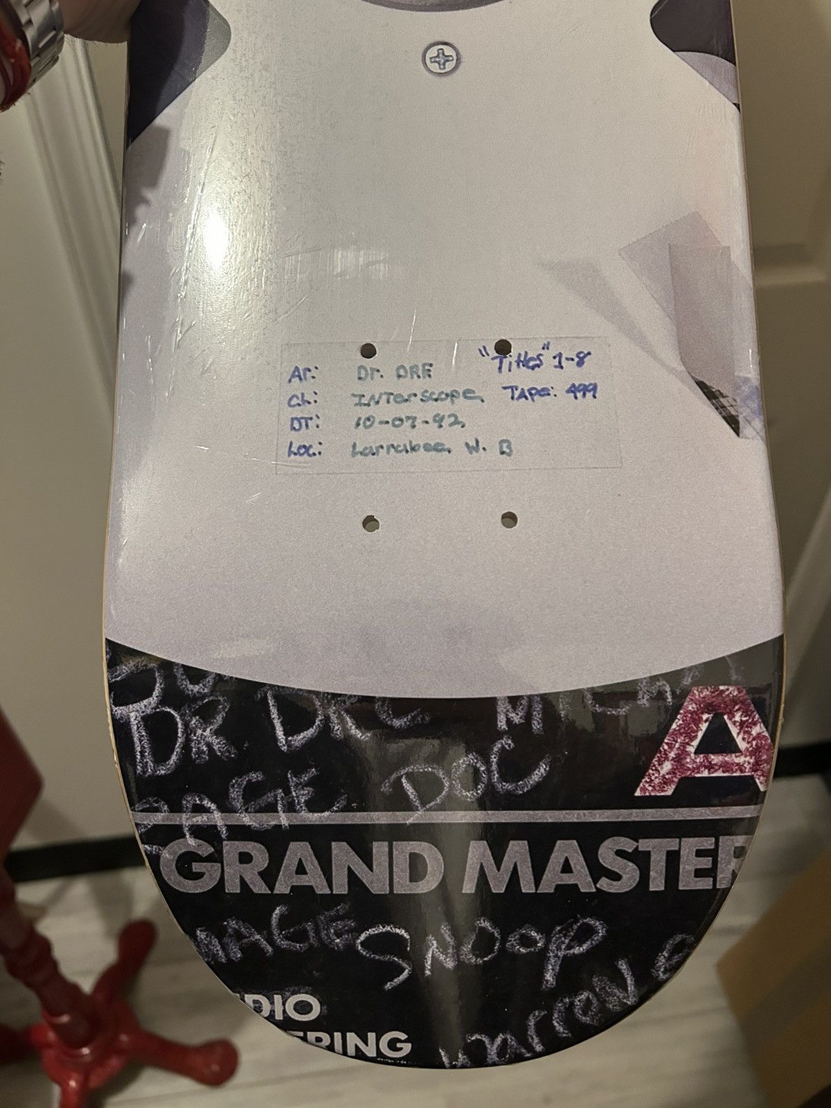 Dr. Dre × Rap Tees Dr Dre. Chronic Masters LTD Edition skate decks Size ONE SIZE - 4 Thumbnail
