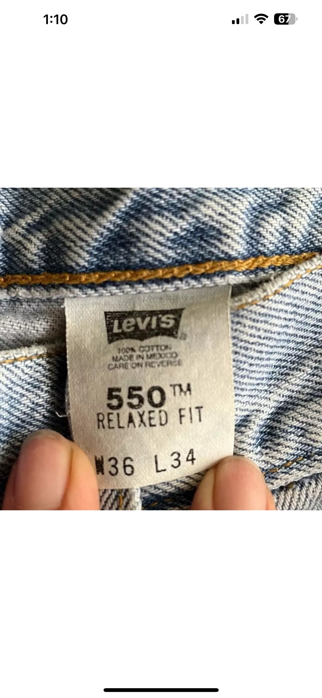 Levi's Vintage Levi's 550 Light Wash Size US 36 / EU 52 - 3 Thumbnail