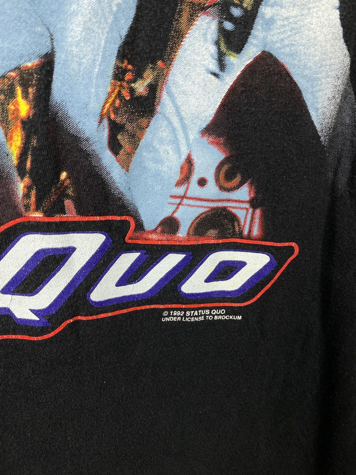 Band Tees 🎸Vintage 1992 T-Shirt Status Quo Live Alive Quo Tour Tee🎸 Size US L / EU 52-54 / 3 - 8 Thumbnail