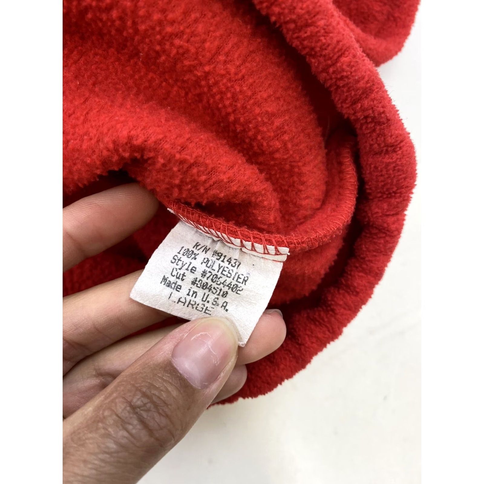 Guess VINTAGE GUESS Hoodie Womens L Red Sport Fleece Zip Size L / US 10 / IT 46 - 4 Thumbnail
